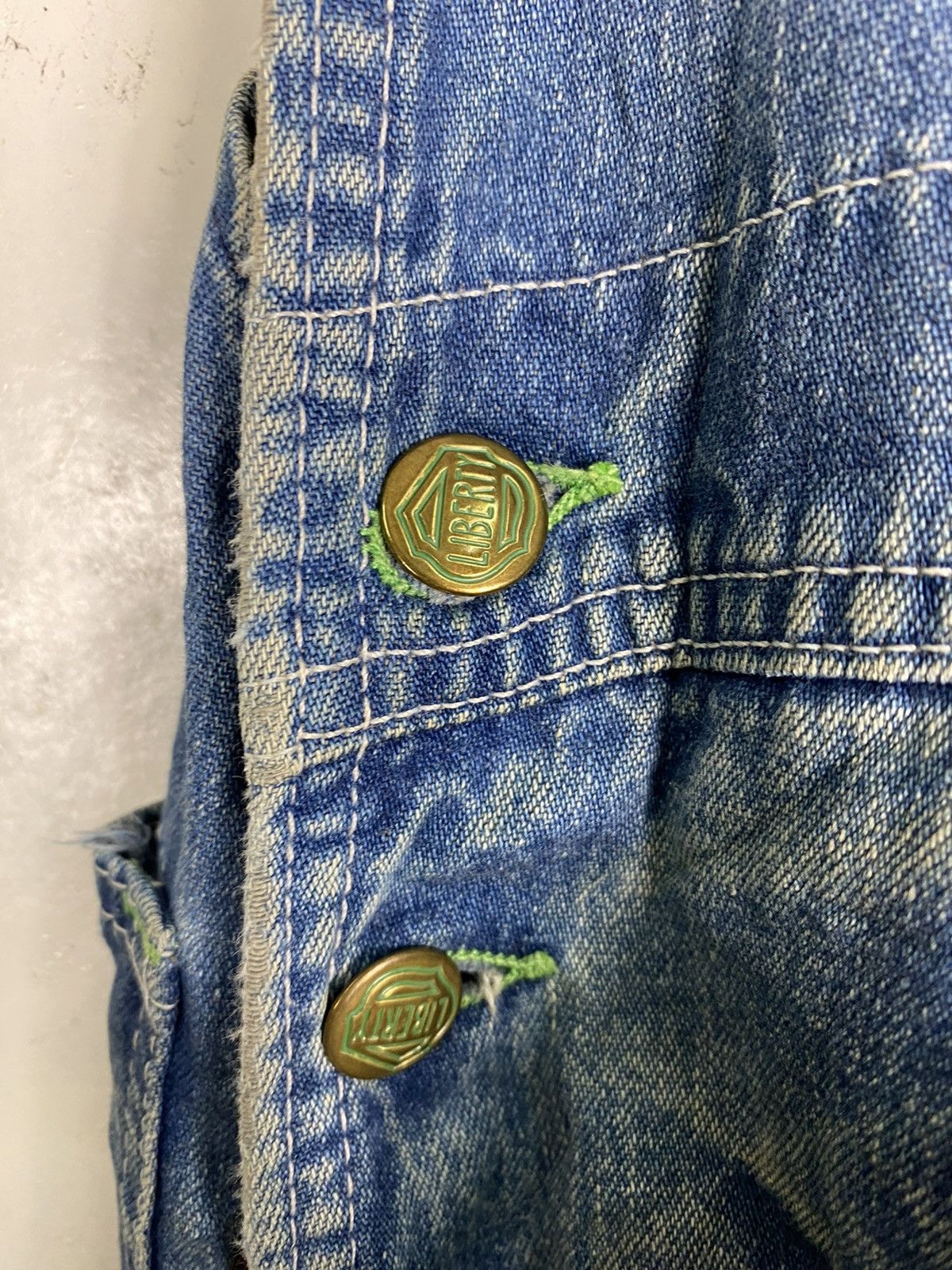 Japanese Brand Vintage Liberty Overall Denim Size US 28 / EU 44 - 11 Thumbnail