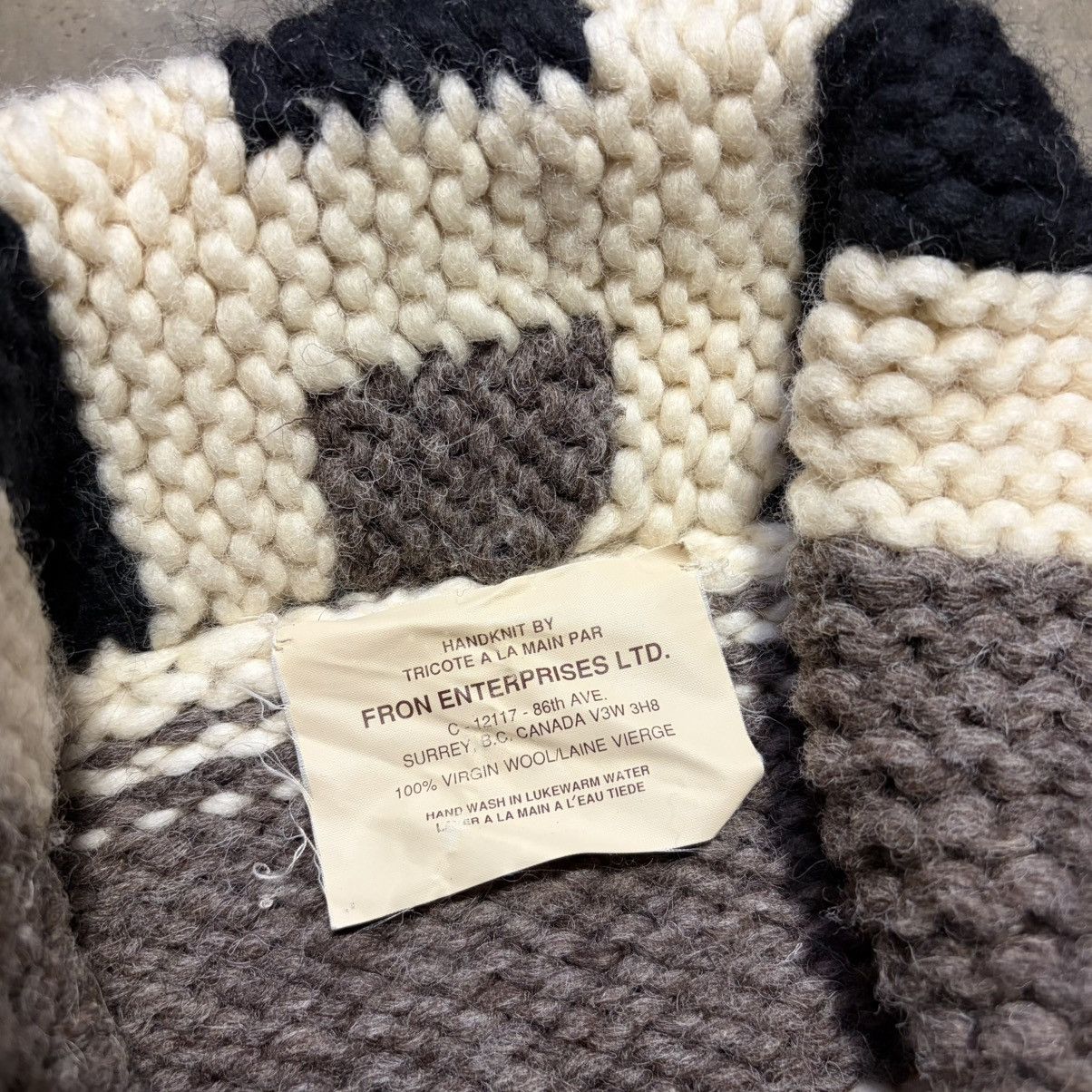 Vintage Vintage Cowichan Cardigan Sweater Eagle Thunderbird Wool 70s Size US XL / EU 56 / 4 - 10 Thumbnail