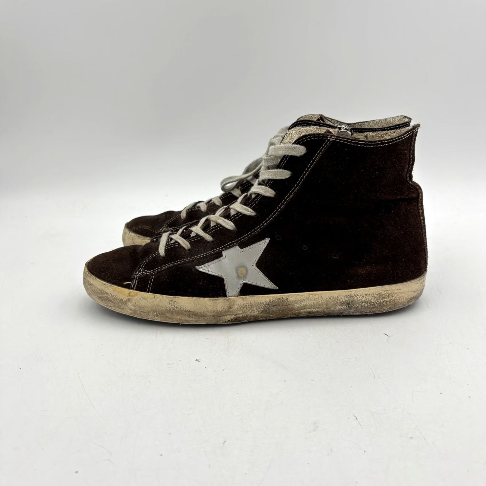 Golden Goose Golden Goose Francy Hi Top Skate Suede Sneakers Shoes Men 44 US 11 Brown Mens 11 US 44 Vintage? Size US L / EU 52-54 / 3 - 5 Thumbnail