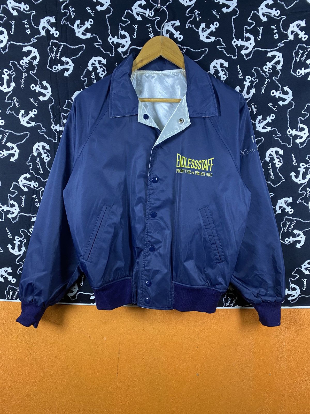 Vintage Endlessstaff Reversible Satin Jacket Science & Technology” Size US S / EU 44-46 / 1 - 5 Thumbnail