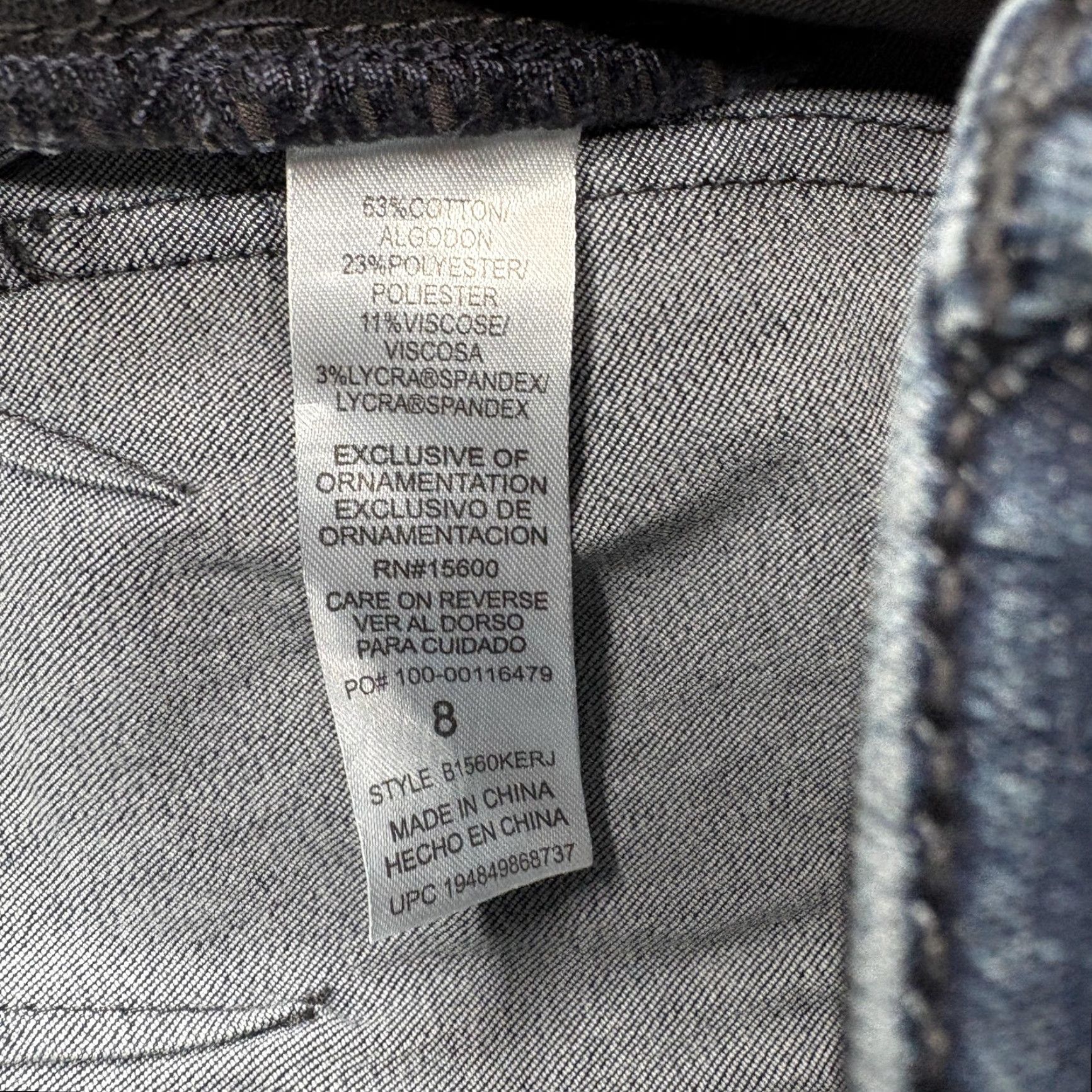 Vintage Democracy Ab Solution Jeans Womens 8 Blue Mid Rise Straight Stretch Denim Pants Size 30" / US 8 / IT 44 - 5 Thumbnail