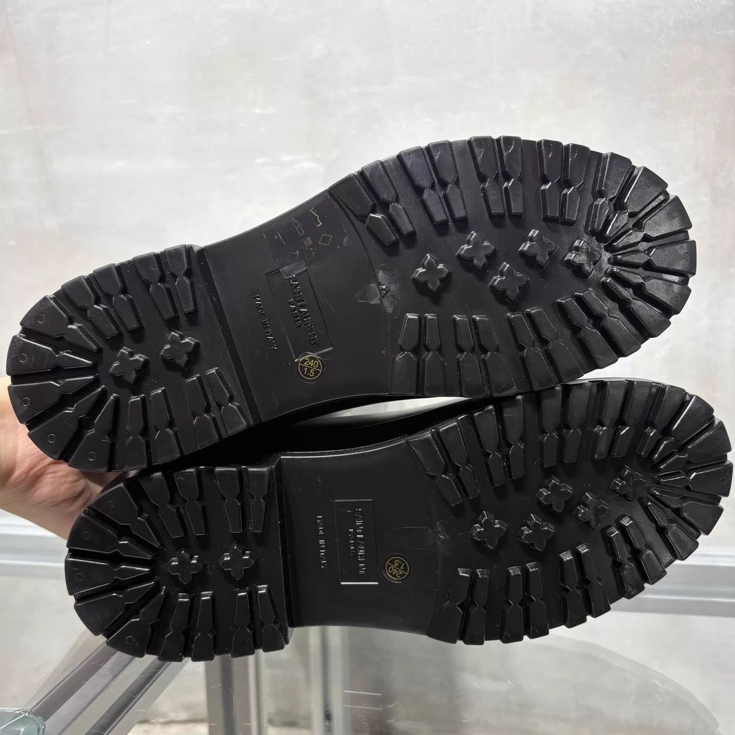 Saint Laurent Paris Saint Laurent Knee-High Black Rain Boots EU 38 Size US 7.5 / IT 37.5 - 7 Thumbnail