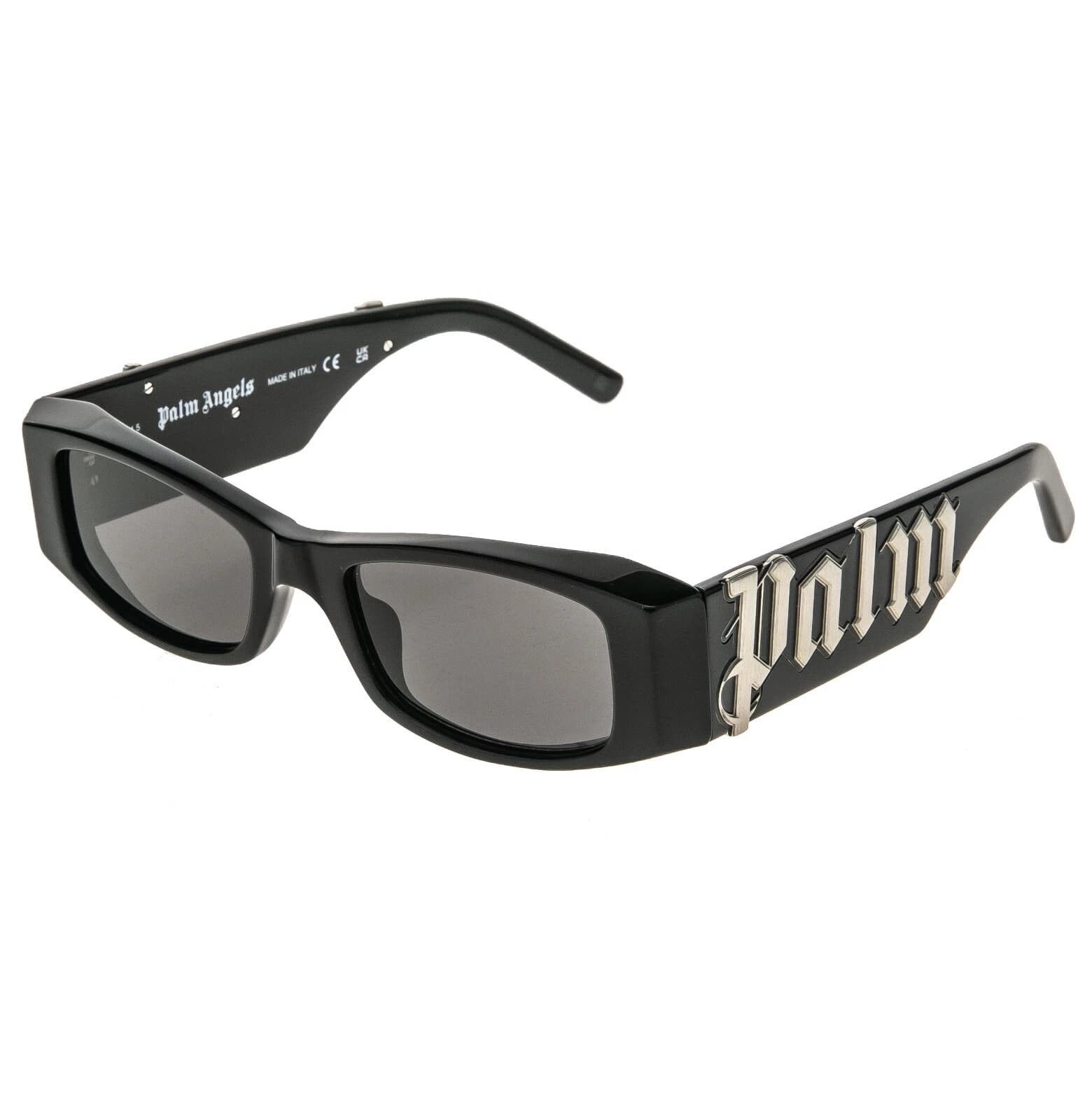 Palm Angels PALM ANGELS PERI007 007 ANGEL Black Geometric Sunglass Size ONE SIZE - 5 Thumbnail