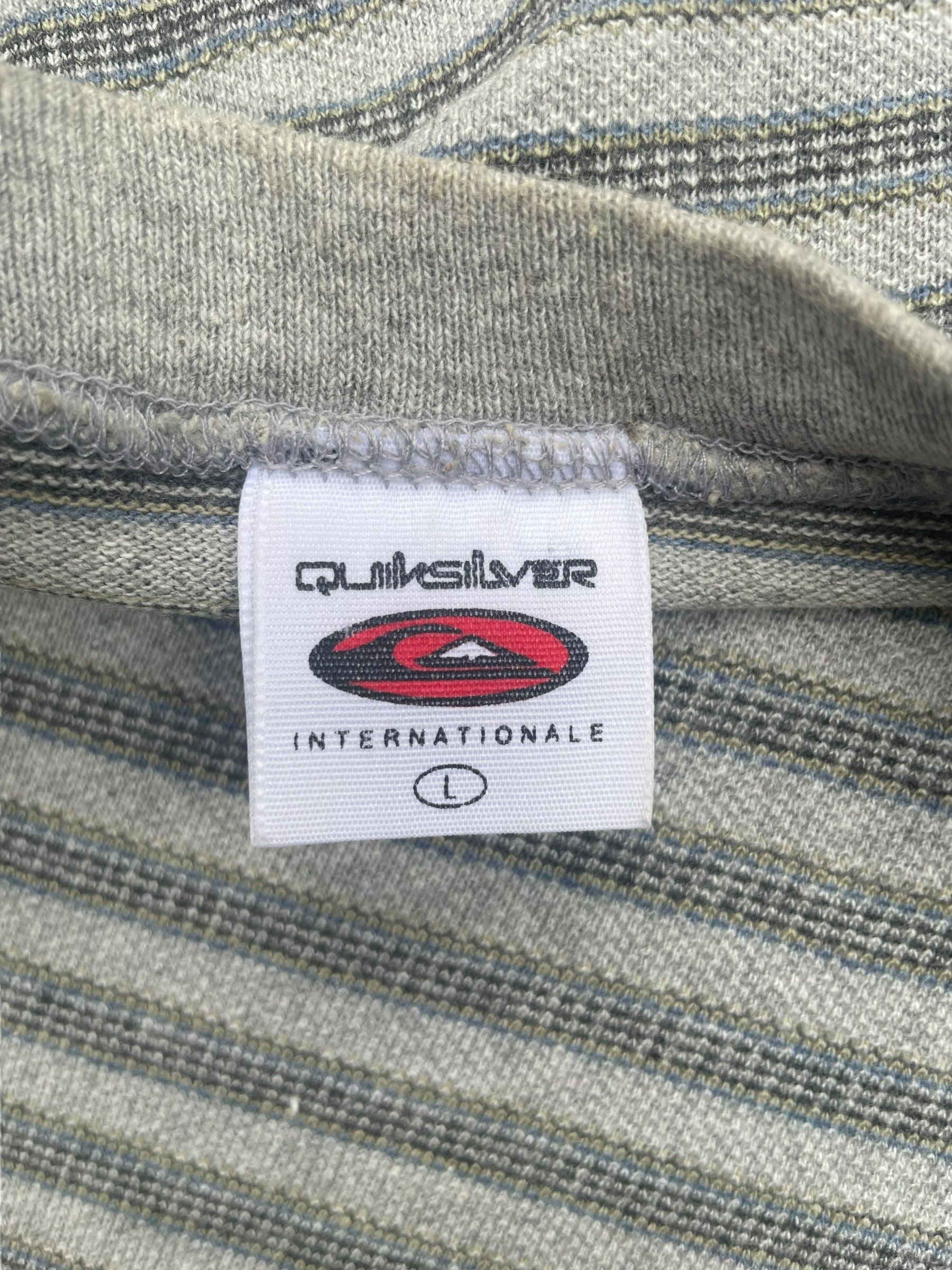 Quiksilver Vintage Quiksilver Stripes Tshirt Size US L / EU 52-54 / 3 - 6 Thumbnail