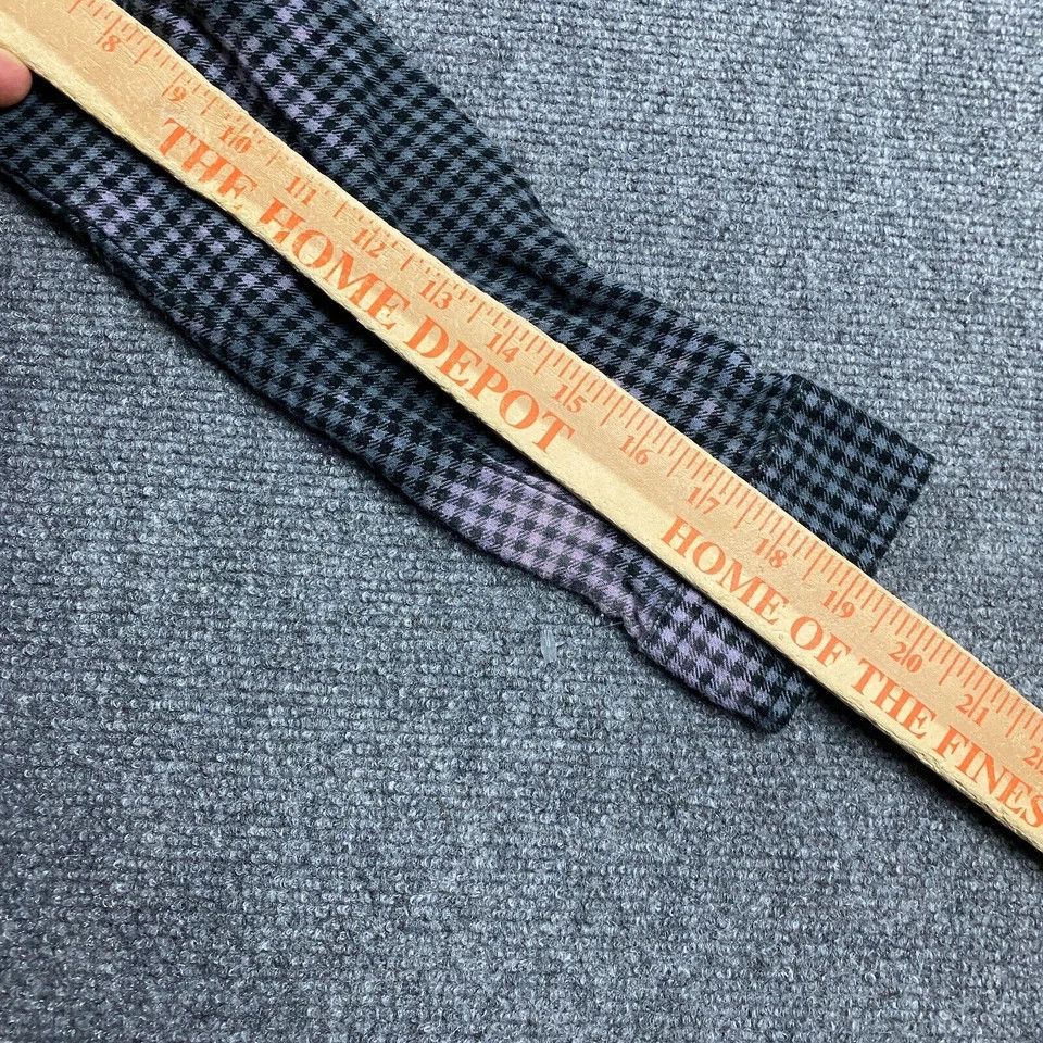 Obey Obey Flannel Shirt Women's XS Gingham Tie Dye Top Button Up Size XS / US 0-2 / IT 36-38 - 5 Thumbnail