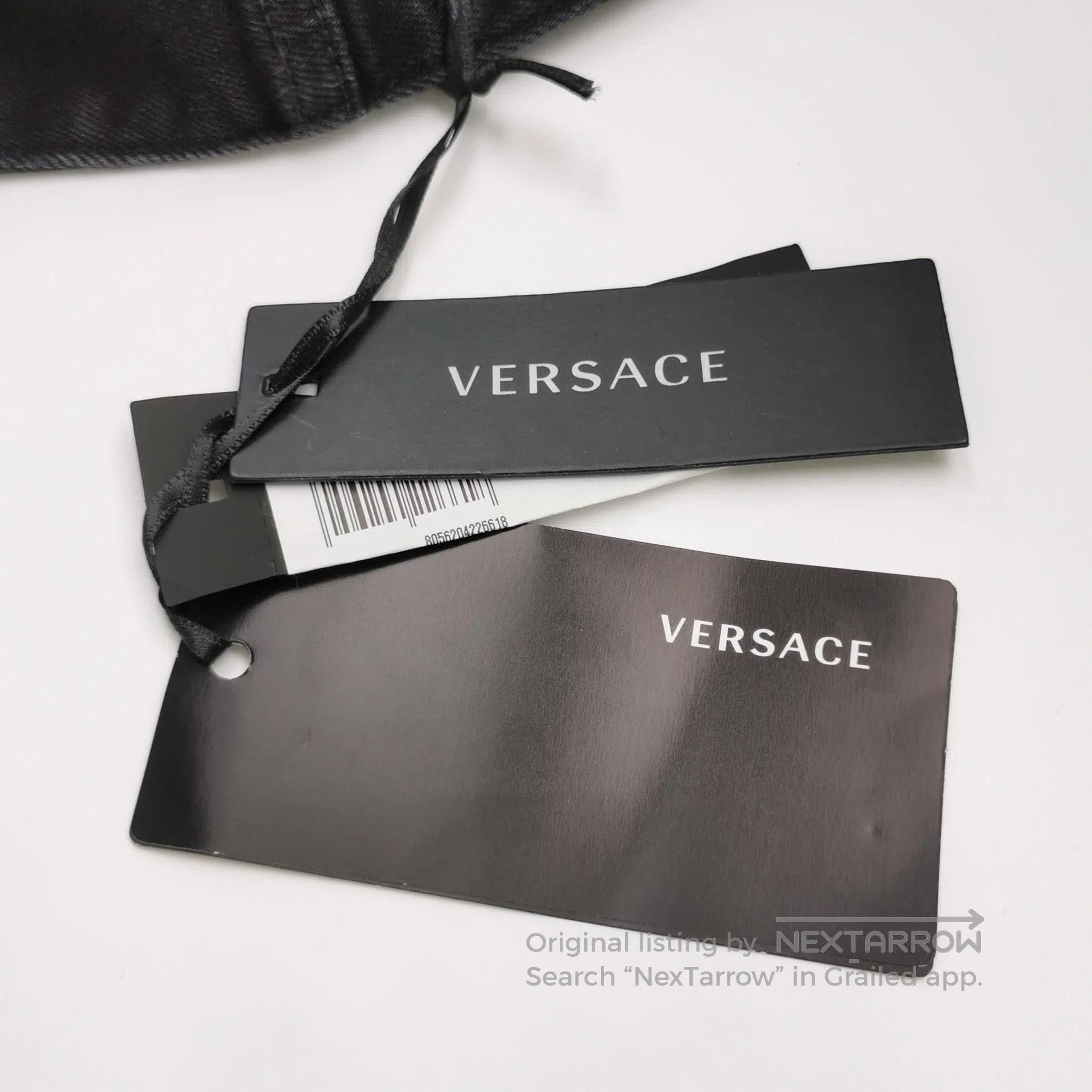 Versace Versace Black Denim Jacket with Gold Buttons L. Size US S / EU 44-46 / 1 - 3 Thumbnail