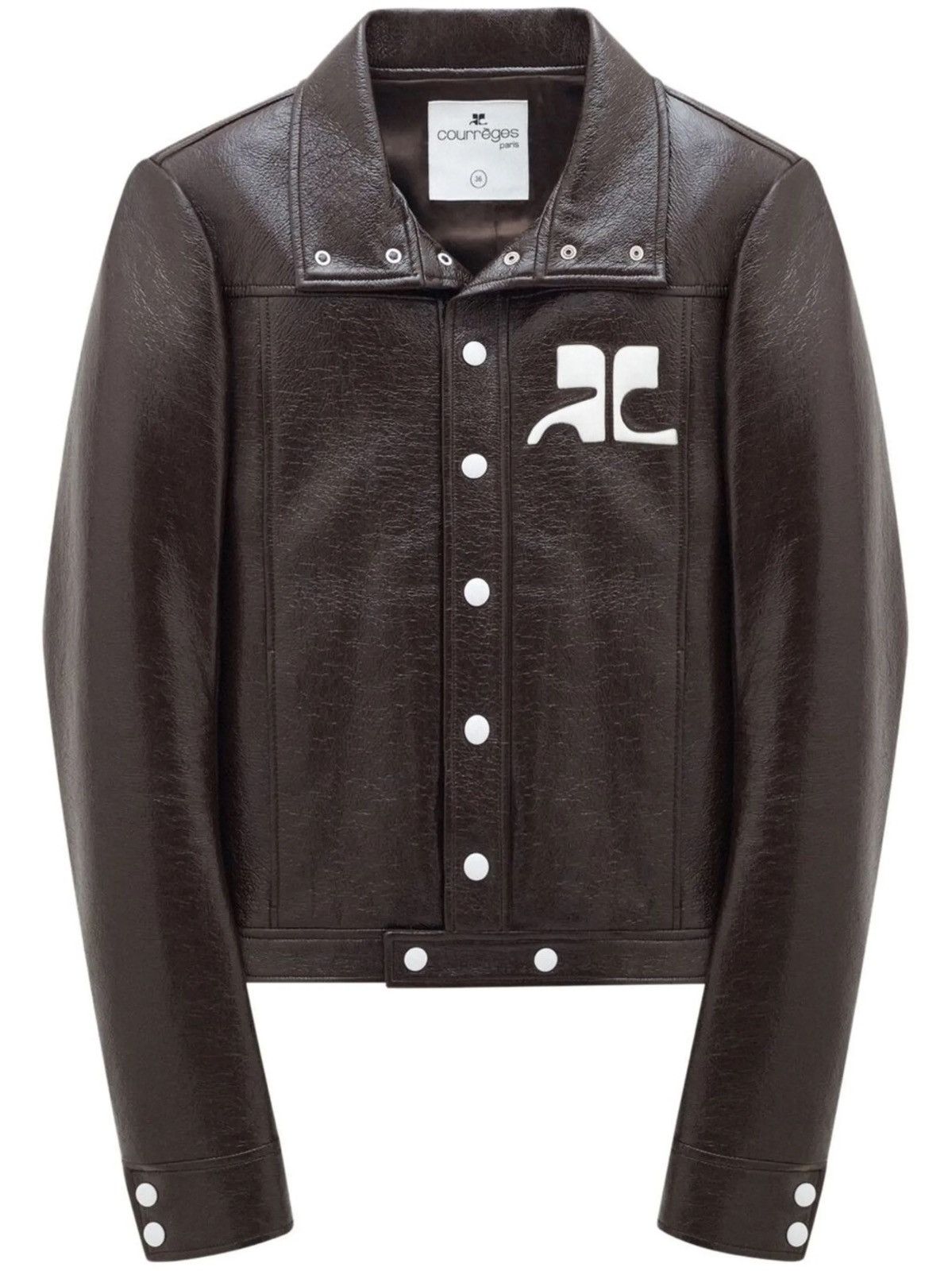 Courreges COURREGES MENS BROWN RE-EDITION VINYL JACKET Size US M / EU 48-50 / 2 - 1 Thumbnail