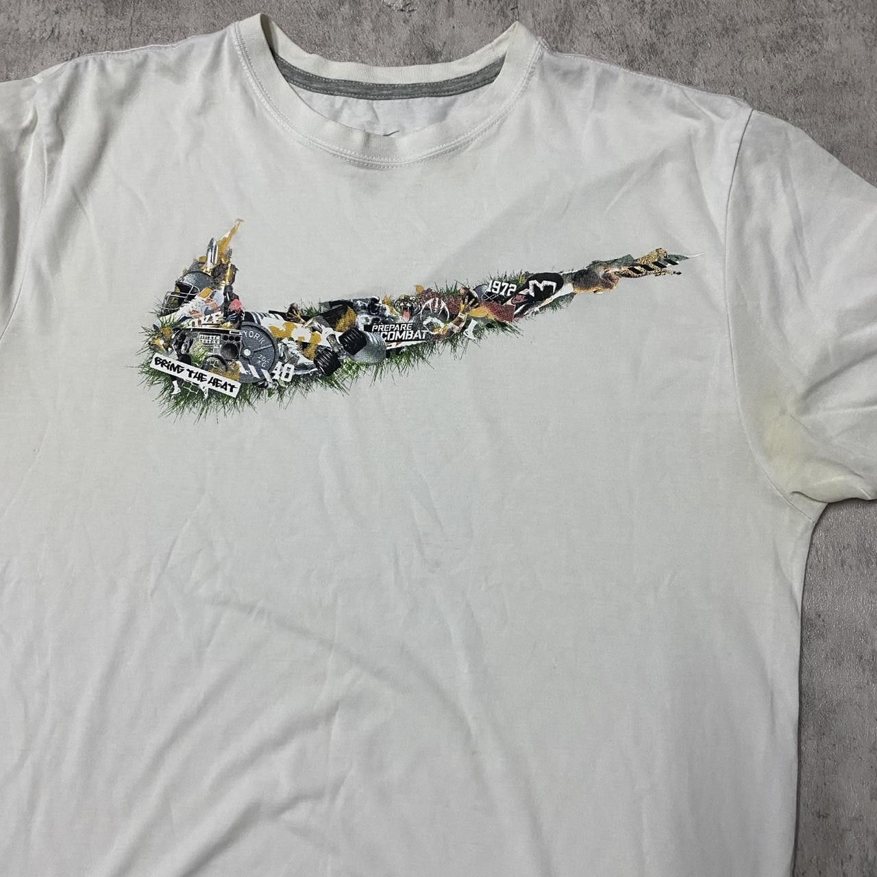 Nike White Nike Dri-Fit T-shirt with a bold design #sportswear Size US XL / EU 56 / 4 - 2 Thumbnail