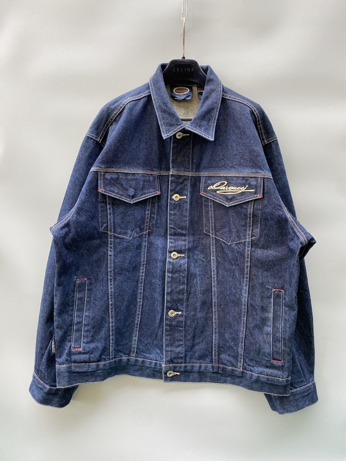 Vintage 90s Davoucci Vintage Hip hop Denim Jacket Size US XL / EU 56 / 4 - 2 Thumbnail