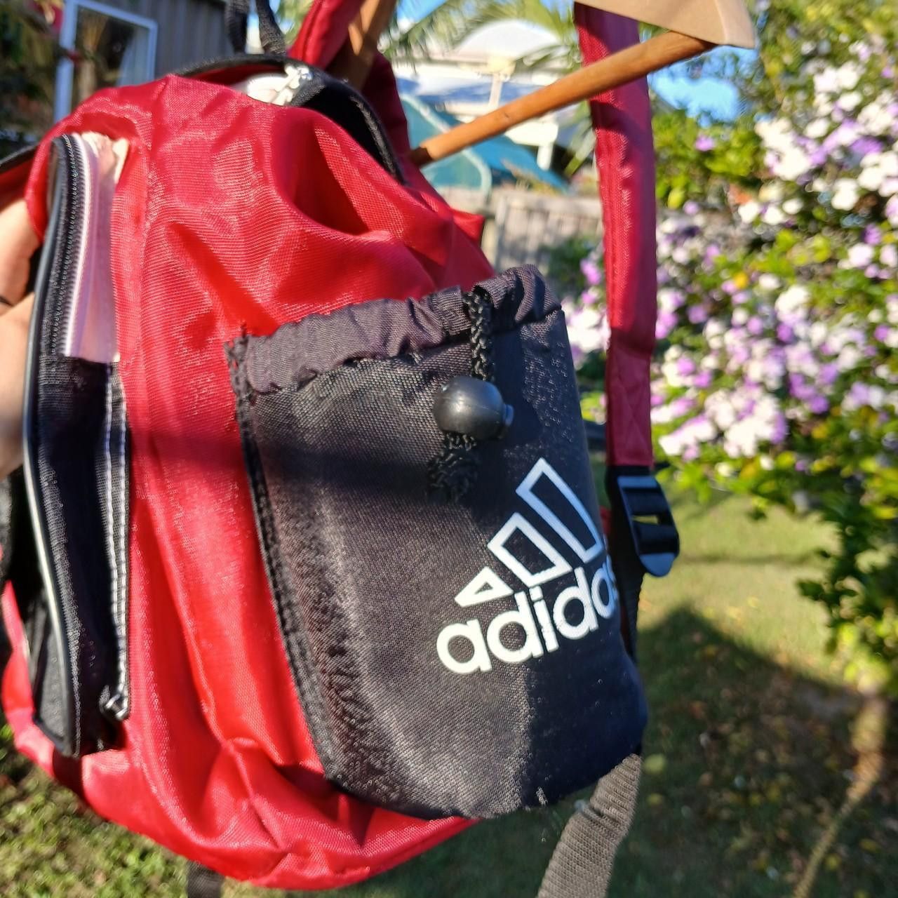 Adidas 90s Vintage Adidas backpack Size ONE SIZE - 4 Thumbnail