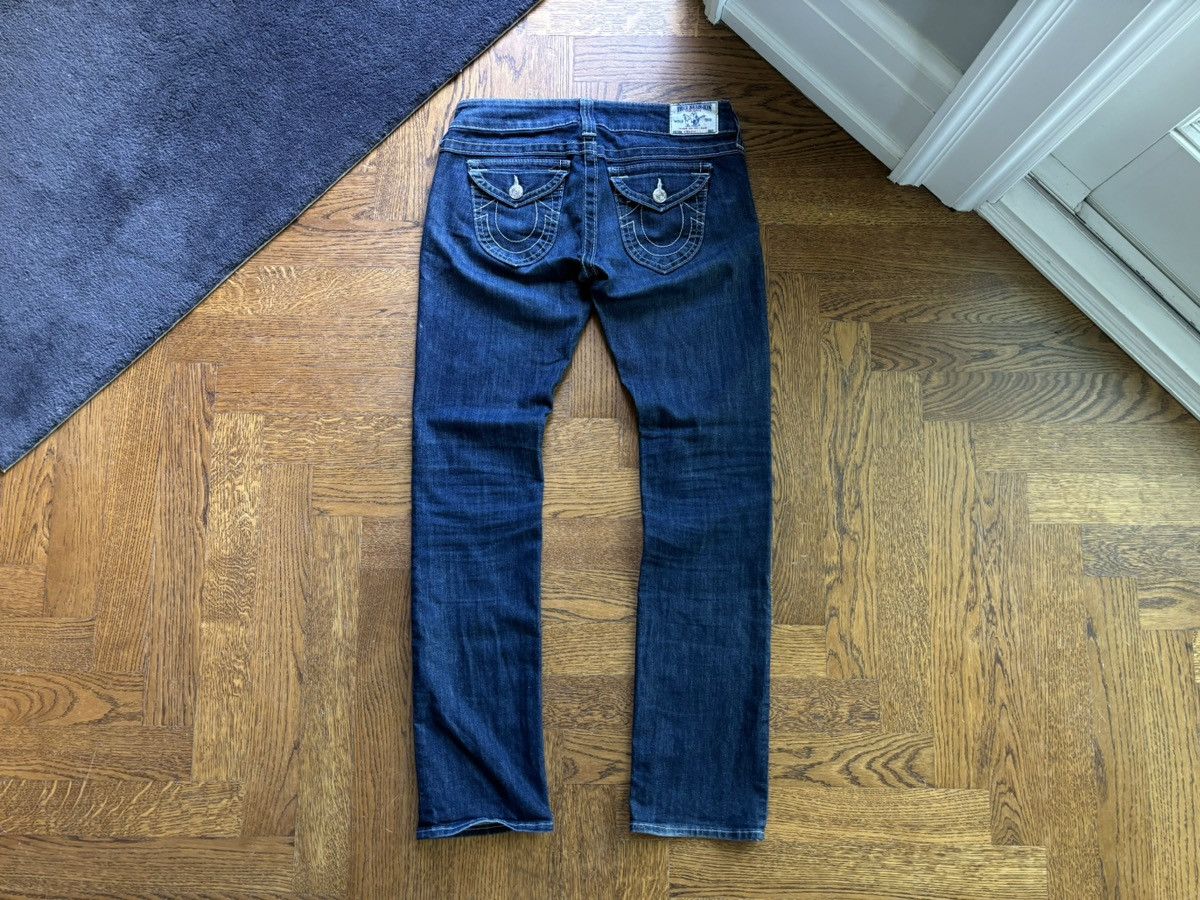 True Religion × Vintage Vintage True Religion Jeans Contrast Stitch Low Rise Skinny Size 30" / US 8 / IT 44 - 8 Thumbnail