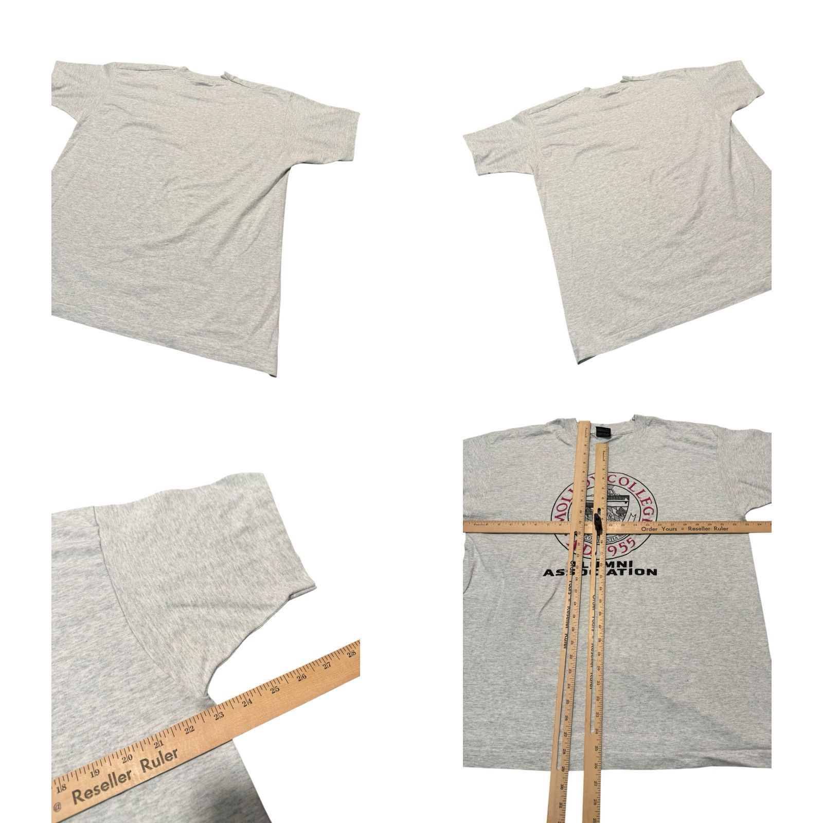 Vintage VINTAGE Molloy College Alumni Association T-Shirt XL Gray Single Stitch Made in USA Size US XL / EU 56 / 4 - 8 Thumbnail