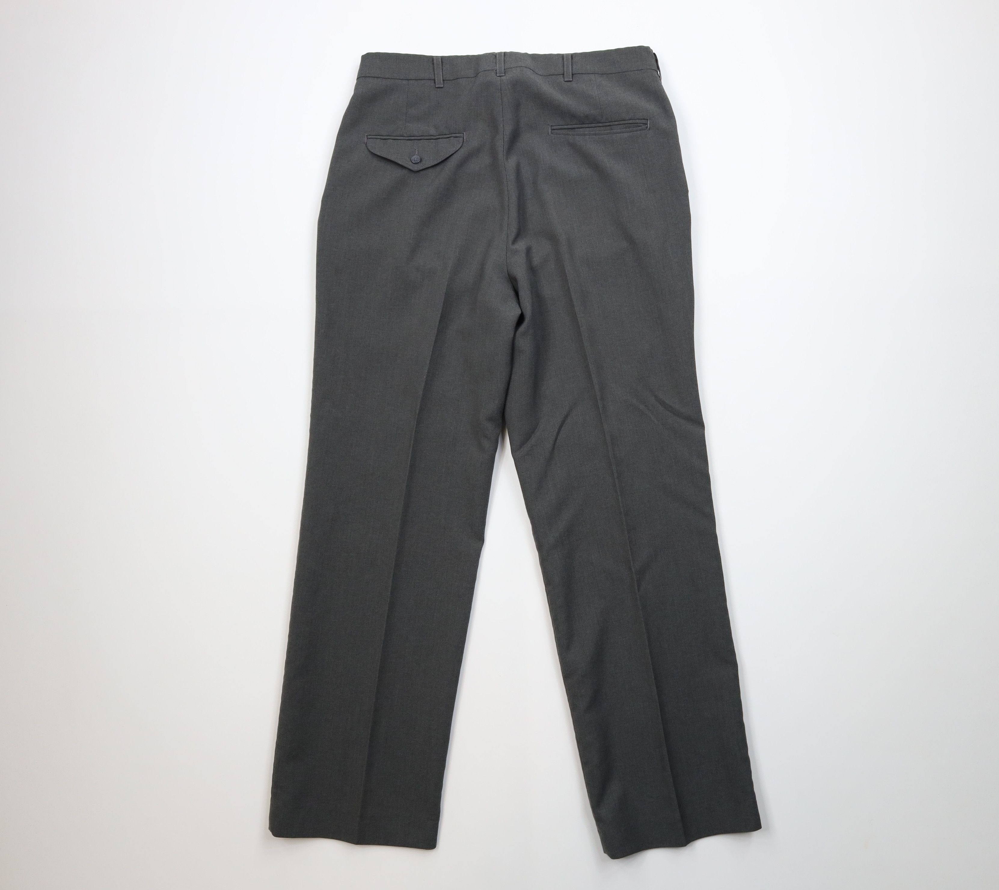 Vintage Vintage 90s Streetwear Wool Blend Wide Leg Chino Pants USA Size US 32 / EU 48 - 8 Thumbnail
