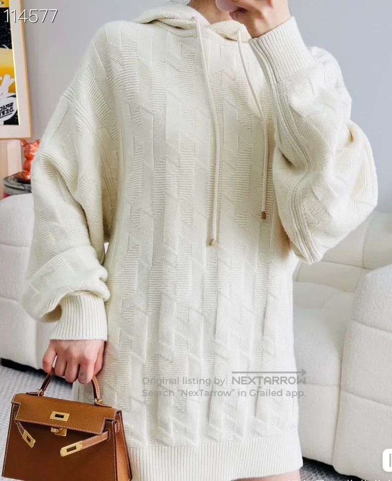 Hermes Hermes Milkshake white sweater Size XS / US 0-2 / IT 36-38 - 6 Thumbnail