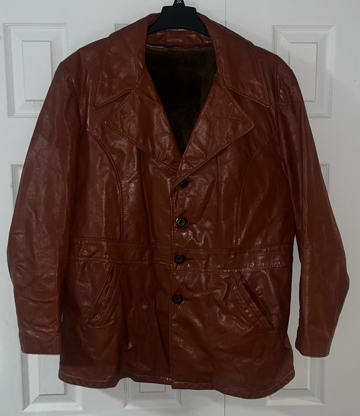 Other Vintage Leather Jacket Size US XXL / EU 58 / 5 - 1 Thumbnail