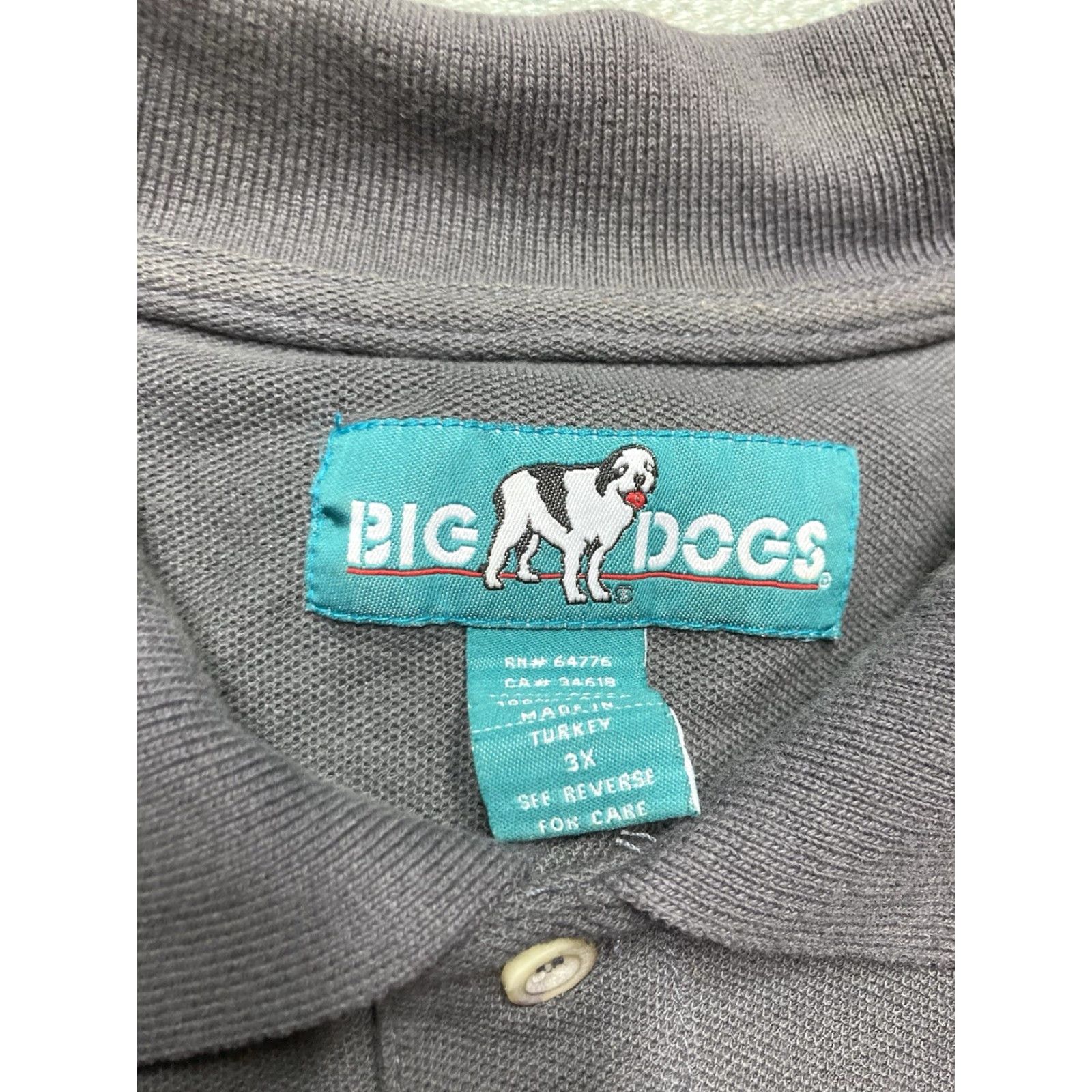 Big Dogs VINTAGE Big Dogs Polo Shirt Short Sleeve 3XL Gray Men Mens Dog Size US XXL / EU 58 / 5 - 7 Thumbnail