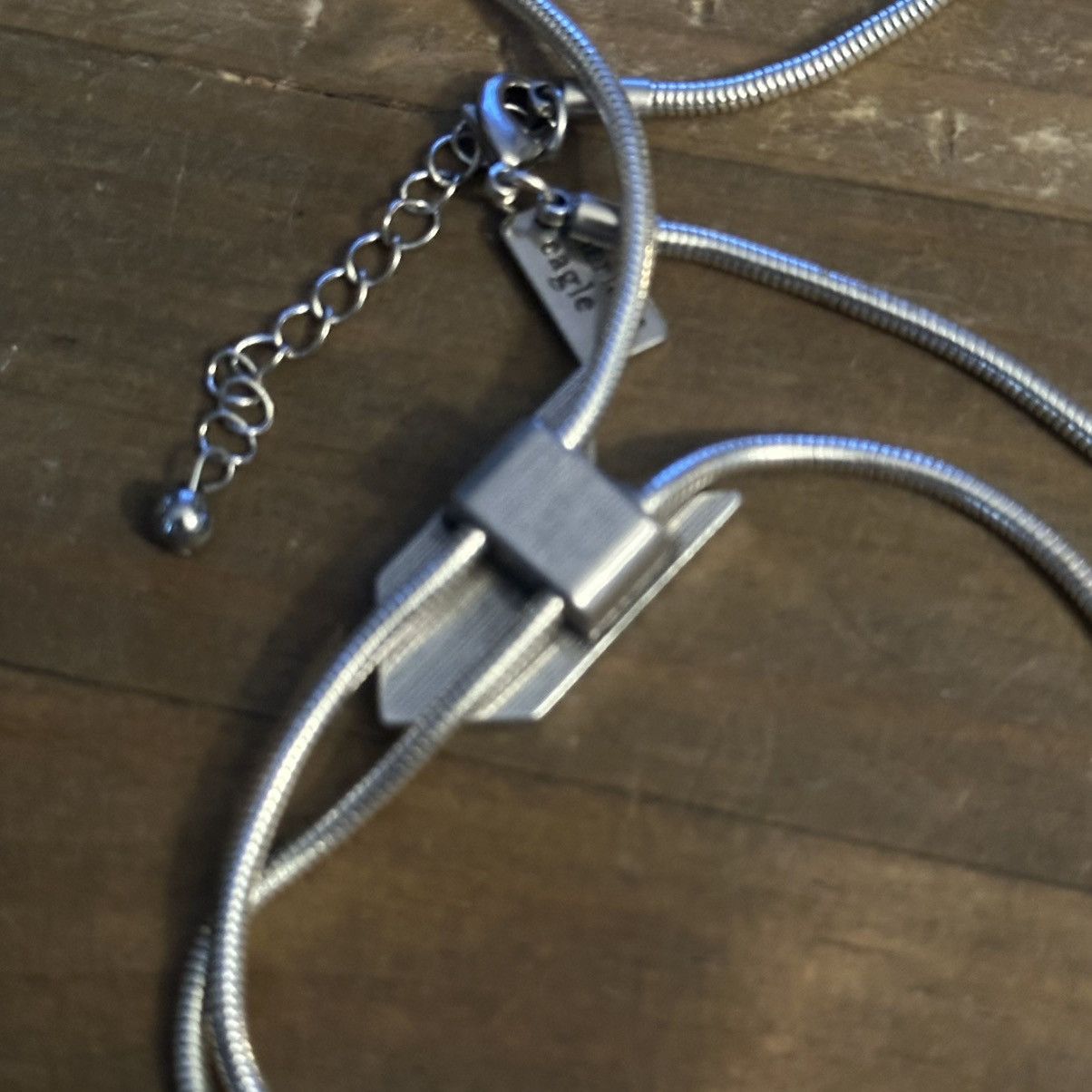American Eagle Outfitters American Eagle silver adjustable arrowhead lariat necklace Size ONE SIZE - 5 Thumbnail
