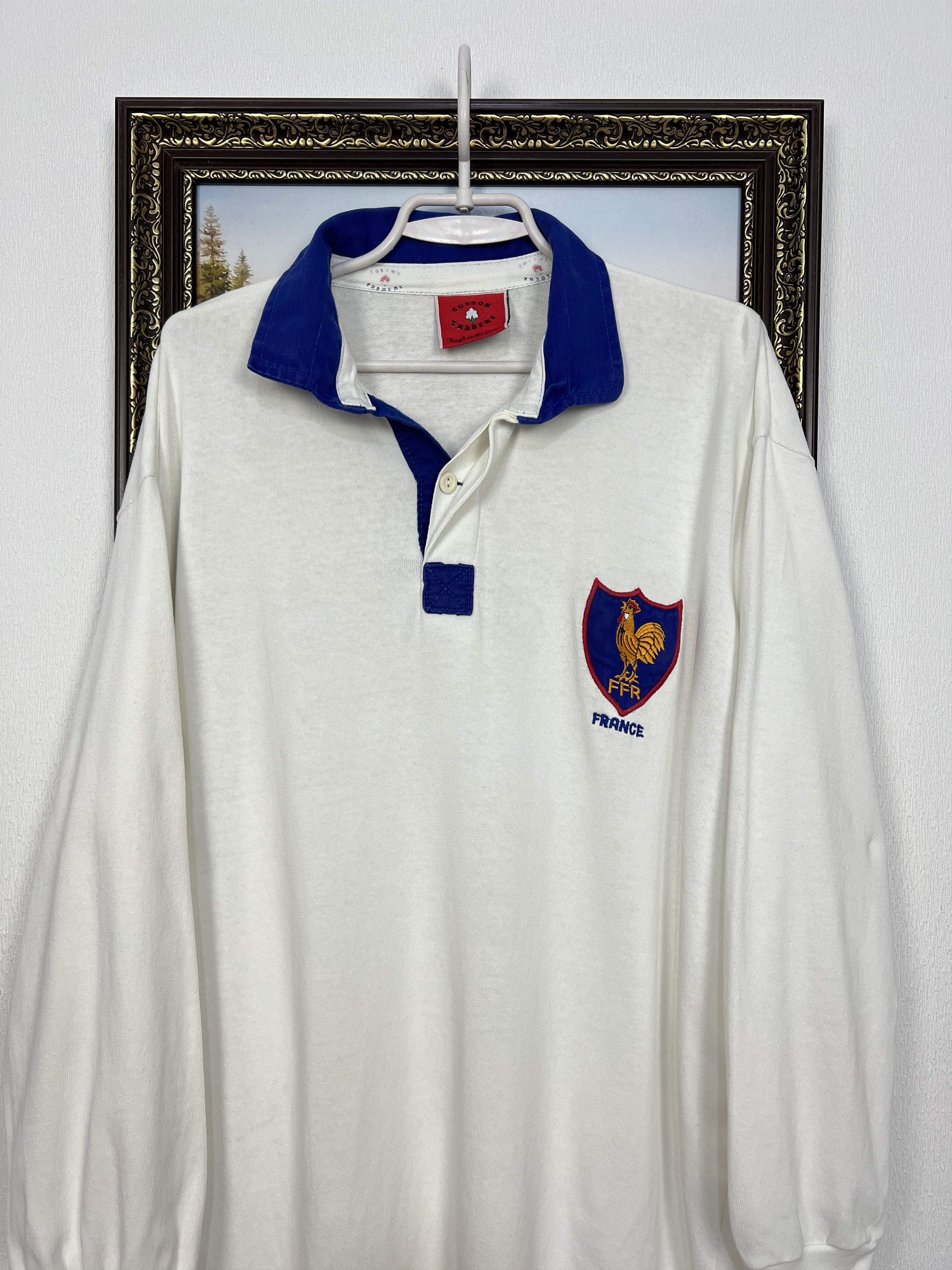 Cotton Traders Vintage Cotton Traders France Rugby Jersey FFR World Cup Size US XXL / EU 58 / 5 - 2 Thumbnail