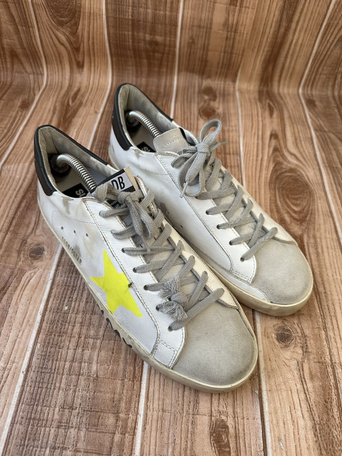 Golden Goose Golden Goose ‘Have a Golden Day’ White Leather/Suede Lowtops Size US 10 / EU 43 - 2 Thumbnail