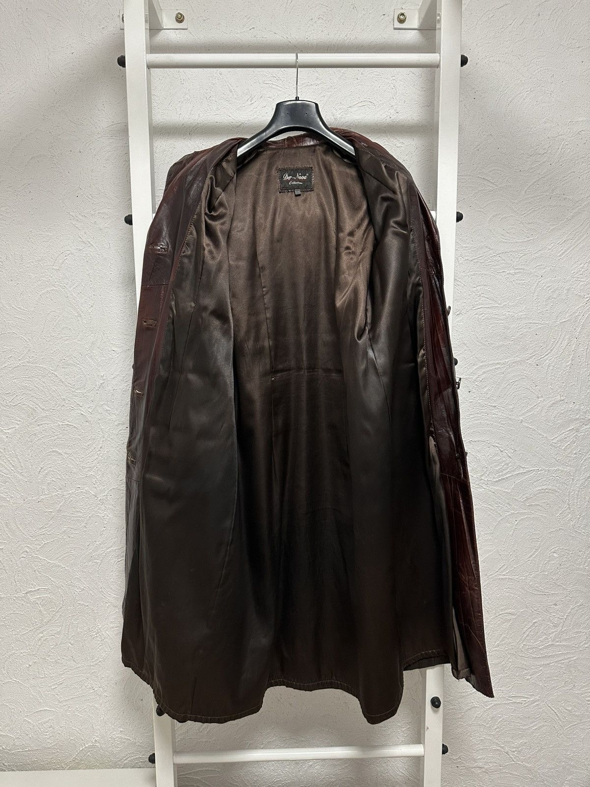 Vintage Vintage 90s Women’s Leather Trench Coat Der Nova L size Size L / US 10 / IT 46 - 12 Thumbnail