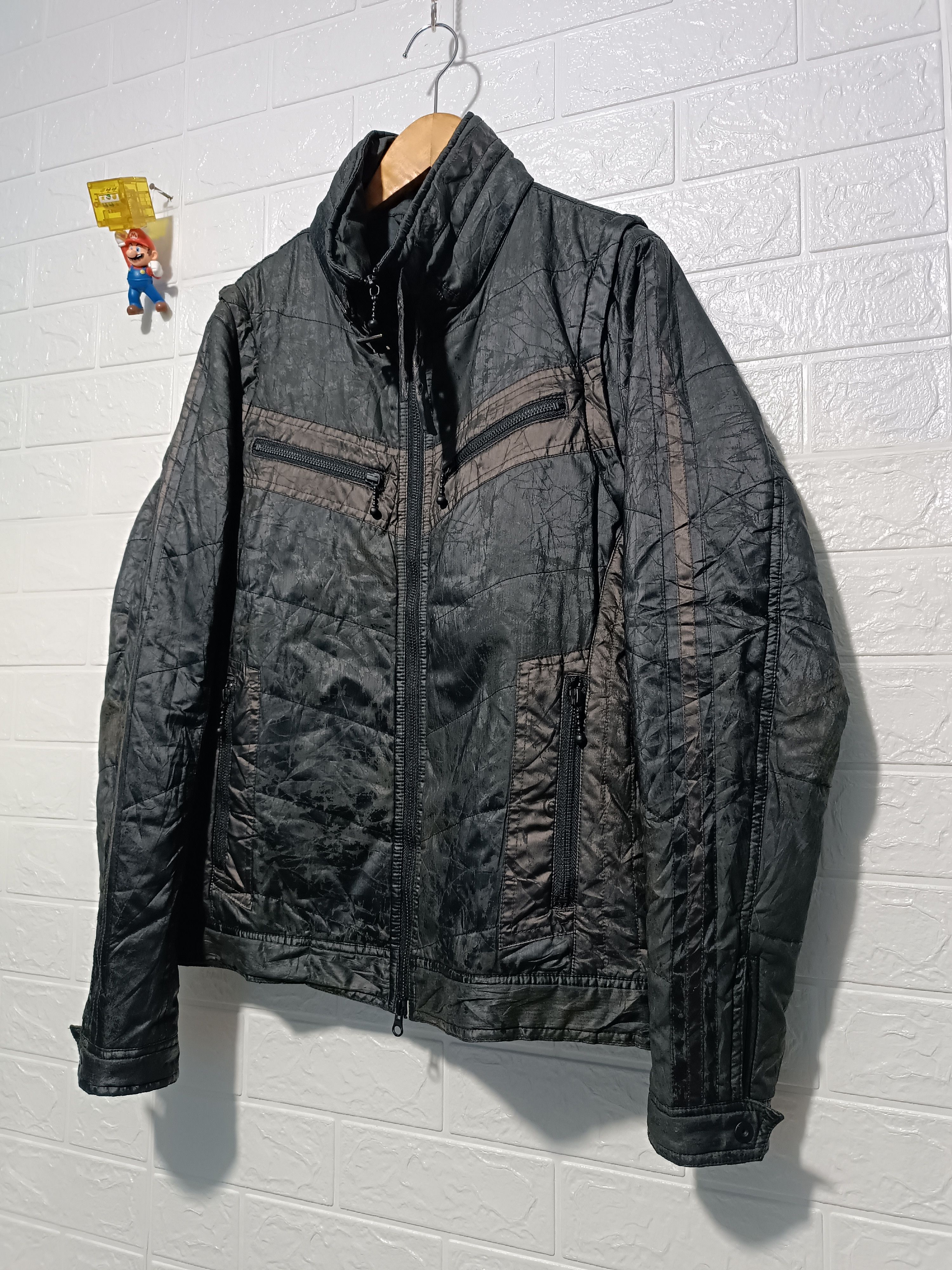 Japanese Brand Japanese Small Part Biker Down Jacket number(N)ine Style Size US M / EU 48-50 / 2 - 3 Thumbnail