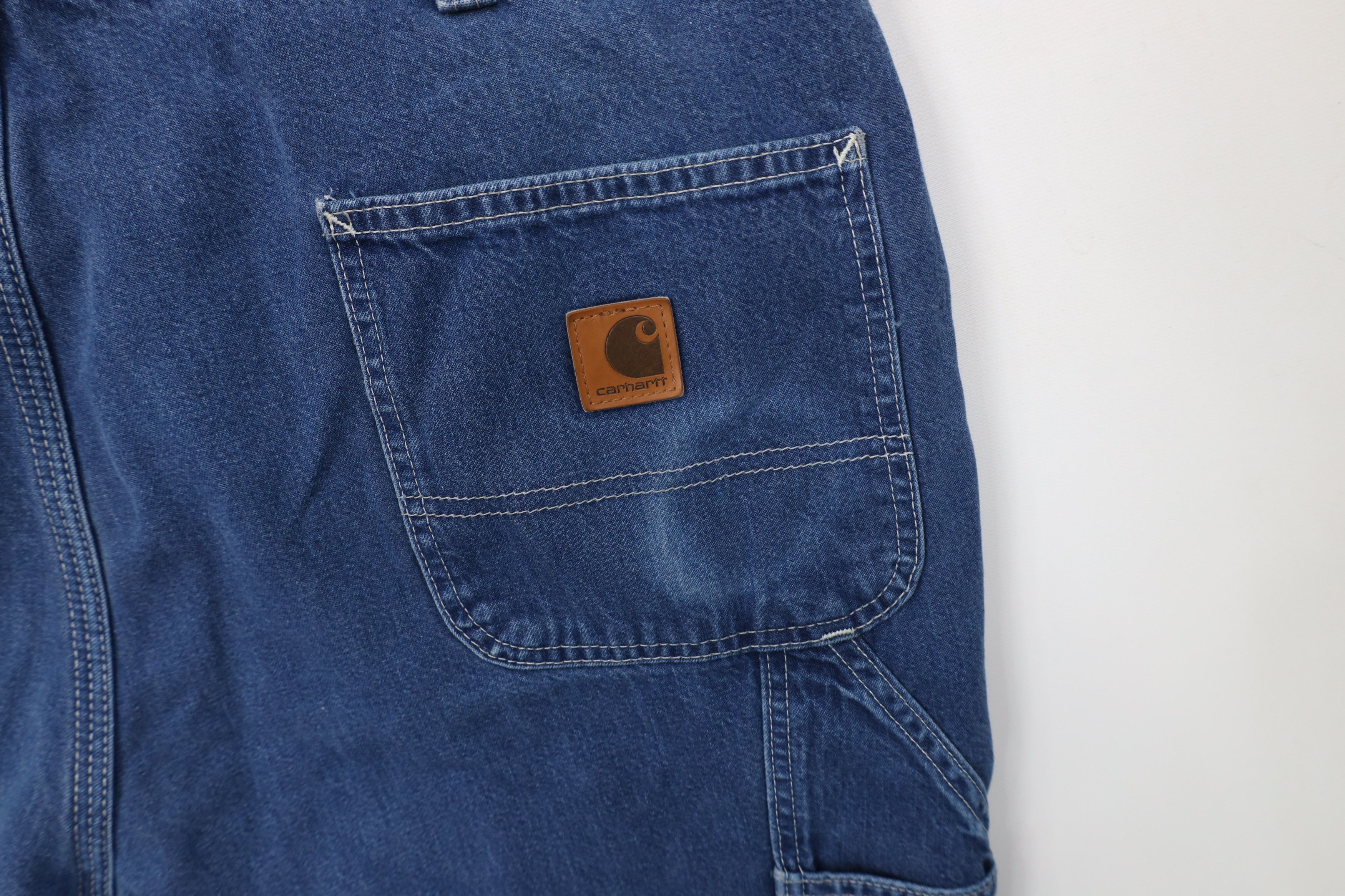 Carhartt Vintage Y2K Carhartt Wide Leg Dungaree Denim Jeans Blue Size US 40 / EU 56 - 15 Thumbnail