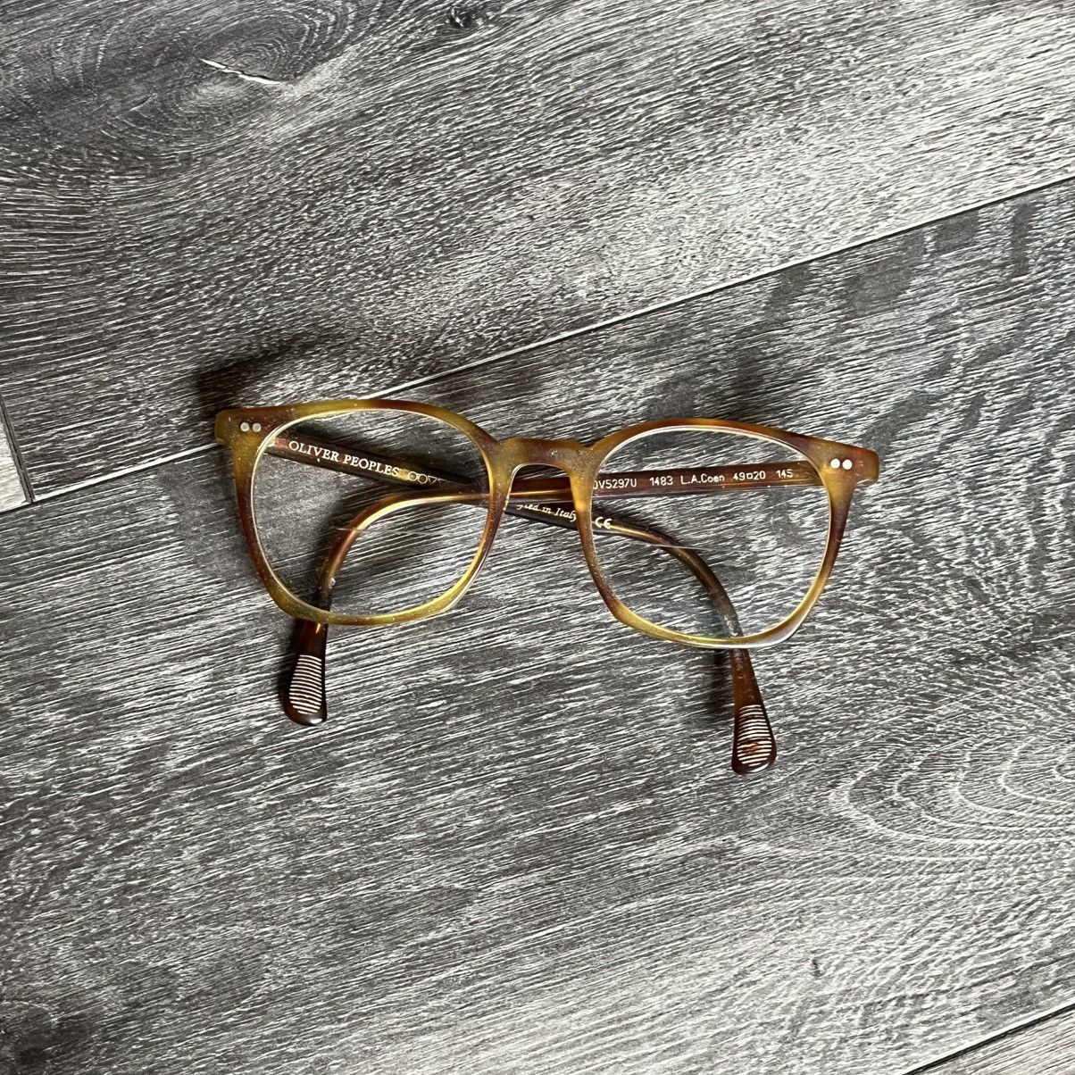 Oliver Peoples Fairmont Armaretto Stripe Honey Frame Glasses