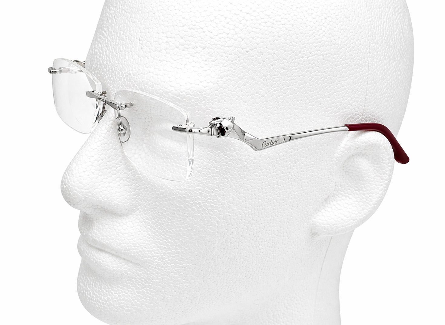 Cartier Authentic Cartier Silver Panthere Glasses CT02810 Size ONE SIZE - 13 Thumbnail