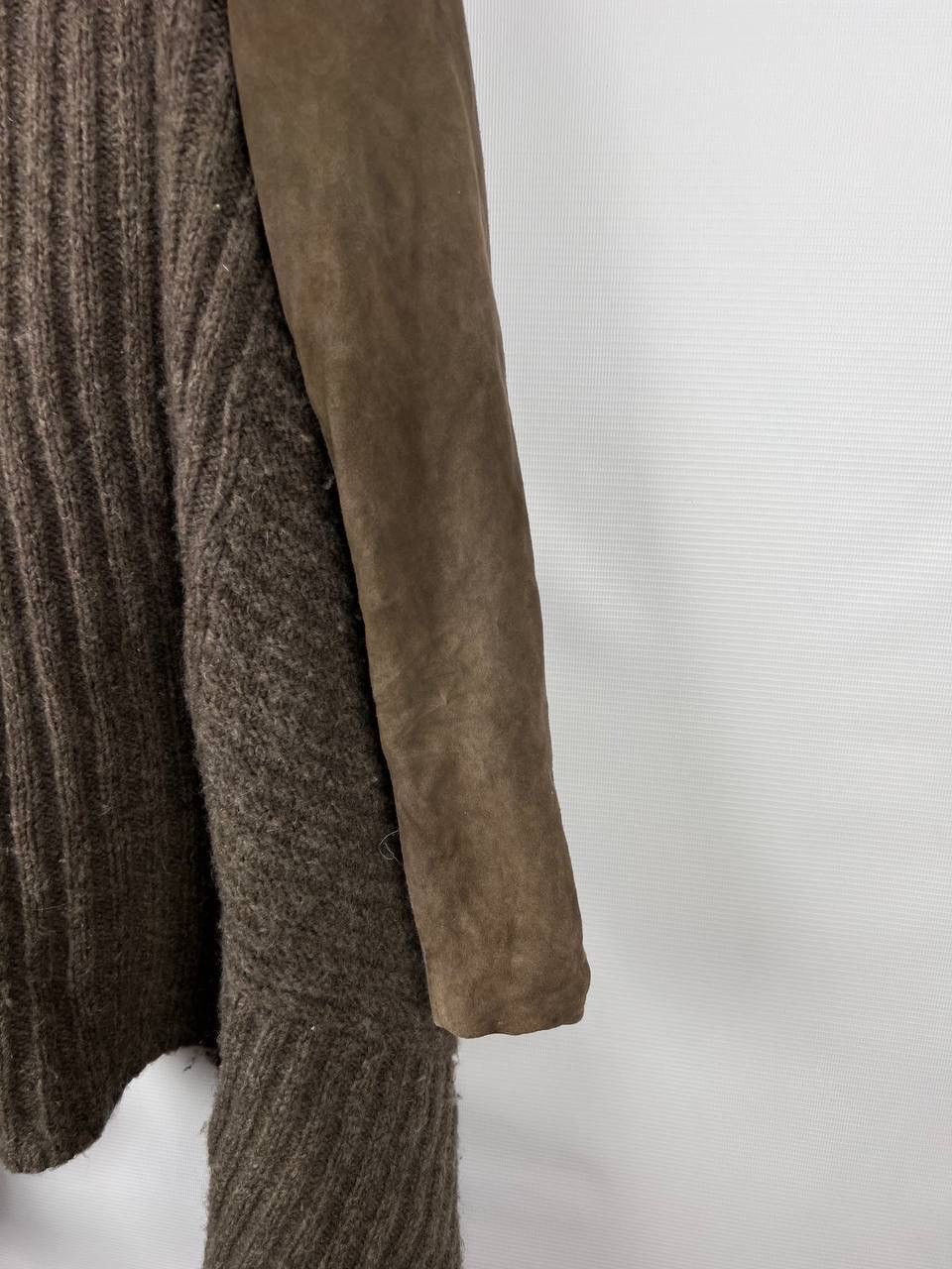 Allsaints Allsaints force cardigan leather wool woman size US 4 Size S / US 4 / IT 40 - 12 Thumbnail