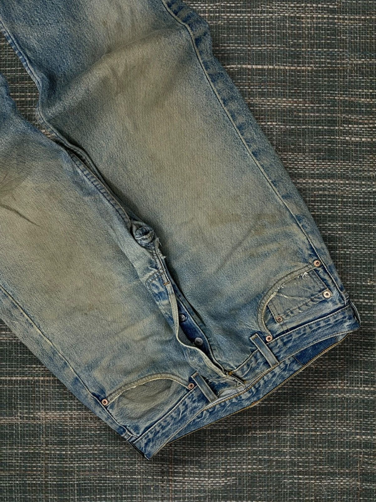 Levi's Vintage Clothing Og Vintage 1990s Designer Levis 501 Distressed Mudwash Style Size US 30 / EU 46 - 8 Thumbnail