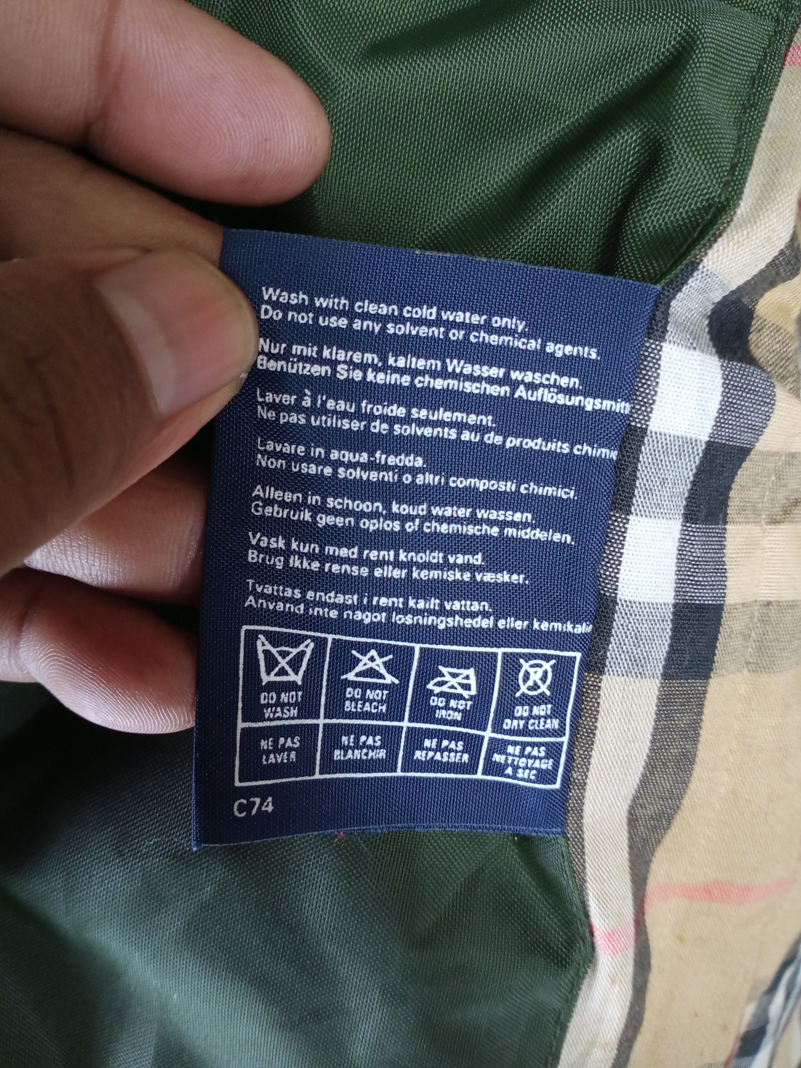 Burberry × Burberry Prorsum Rare Vintage Burberrys Nova Check Waxed Jacket Size US XL / EU 56 / 4 - 6 Thumbnail