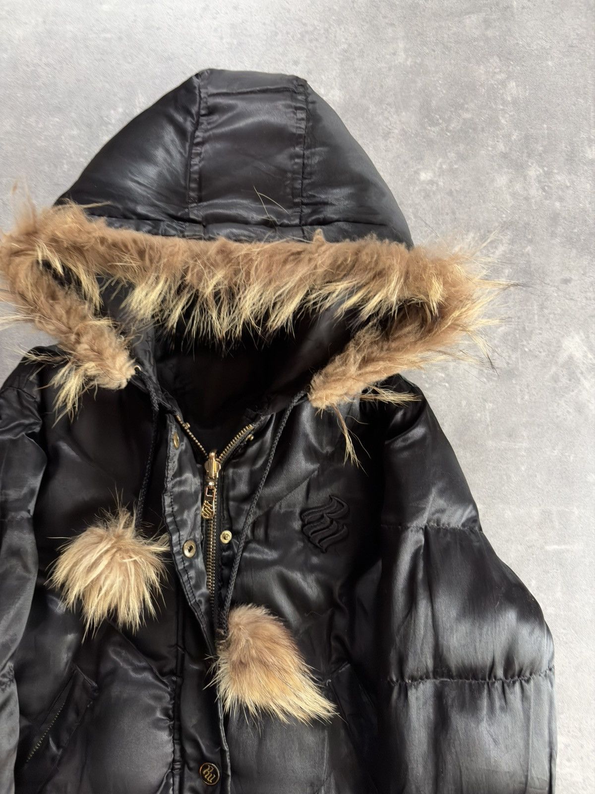 Rocawear 00s Rocawear Reversible Faux Fur Hooded Bomber Jacket M L Size M / US 6-8 / IT 42-44 - 6 Thumbnail