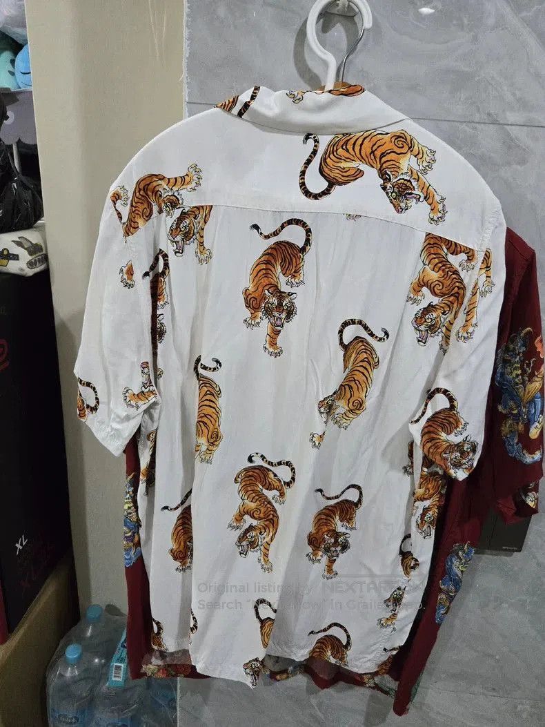 Wacko Maria Tiger Print Silk Shirt