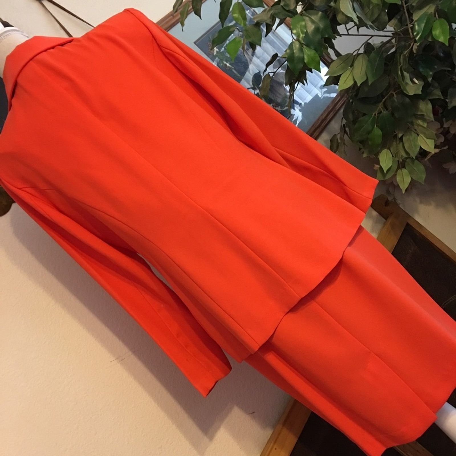 Vintage Lew Magram bright orange career skirt suit Size M / US 6-8 / IT 42-44 - 5 Thumbnail