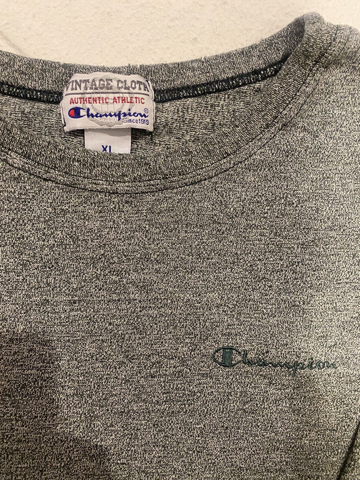 Champion Vintage Cloth Champion Green White Tee Size US XL / EU 56 / 4 - 4 Thumbnail