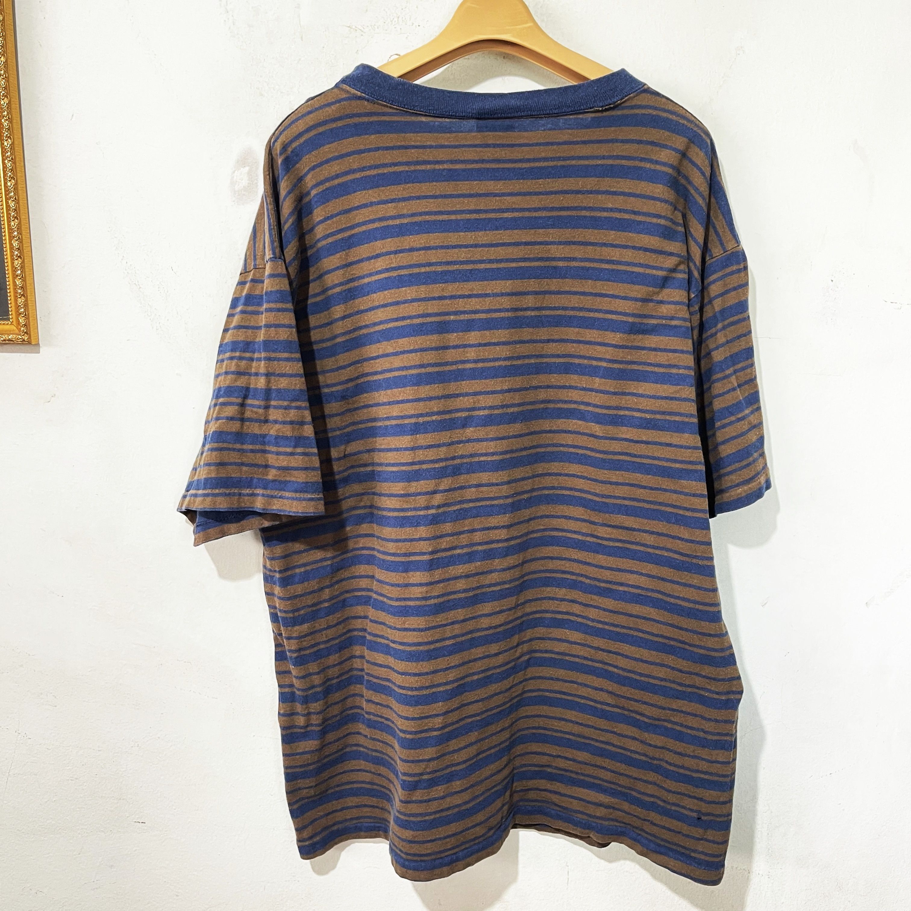 Levi's Vintage 90s Levis Striped T-Shirt Size US XL / EU 56 / 4 - 2 Thumbnail