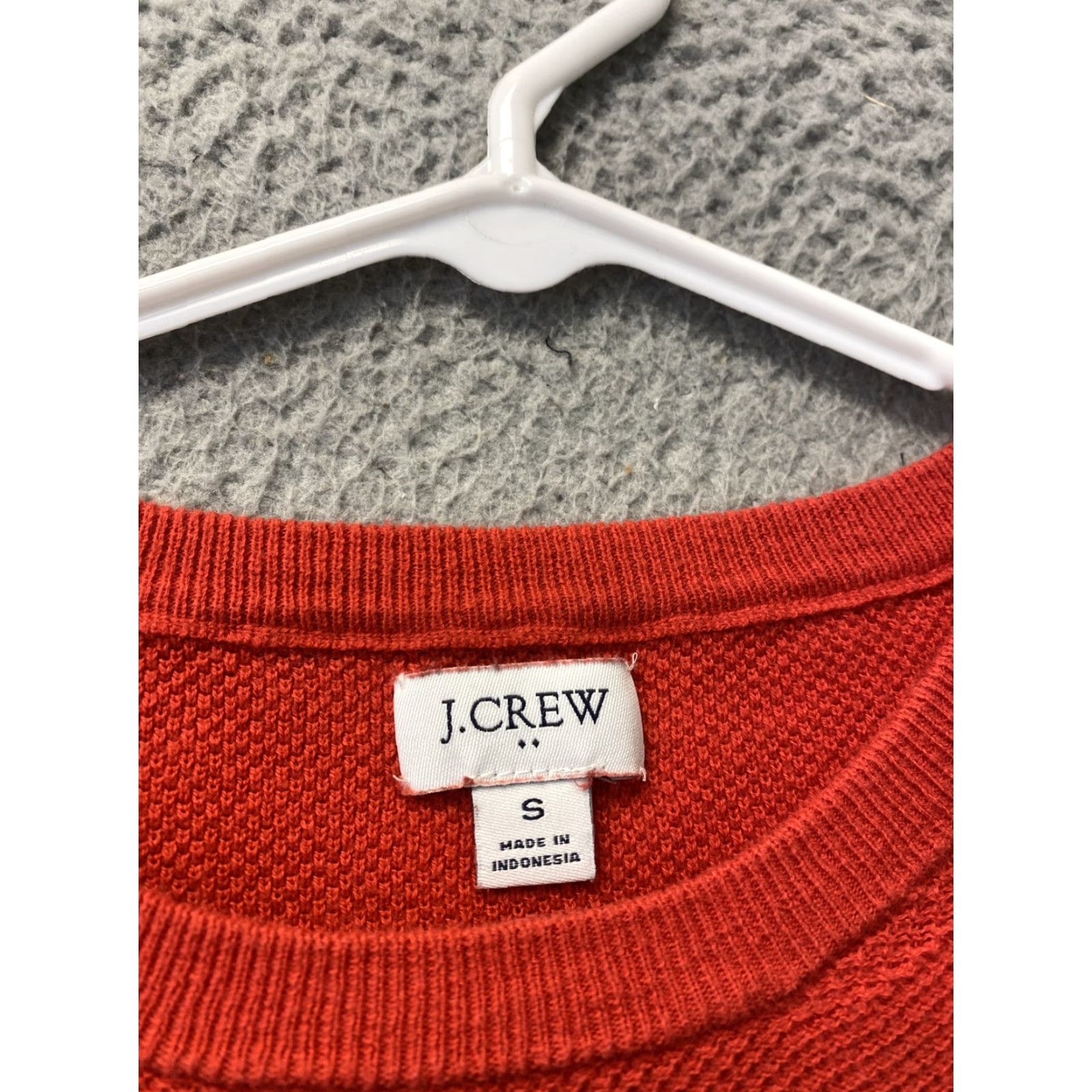 Vintage J Crew Women's Shirt Top Small S Red Round Neck Short Sleeve Casual Spring Summer Size S / US 4 / IT 40 - 2 Thumbnail