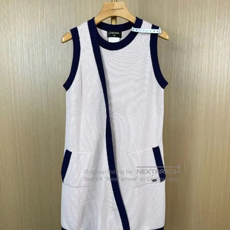 Chanel Light Gray Cashmere Dress for Women .