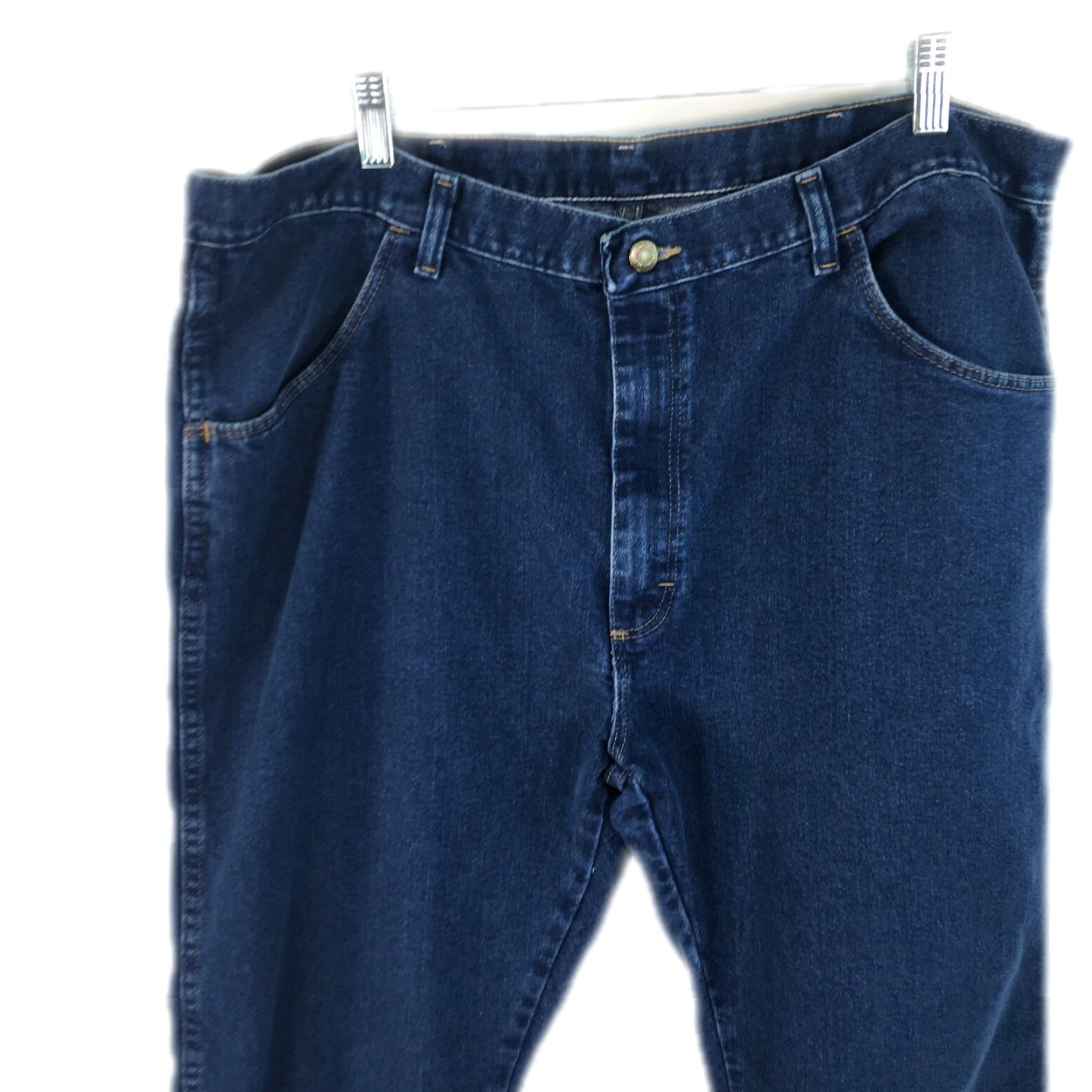 Wrangler VINTAGE Wrangler Jeans Mens Size 40x29 Straight Leg Denim Blue 5-Pocket Regular Rise High Navy Blue Wrangler Mens Jeans Size US 38 / EU 54 - 3 Thumbnail