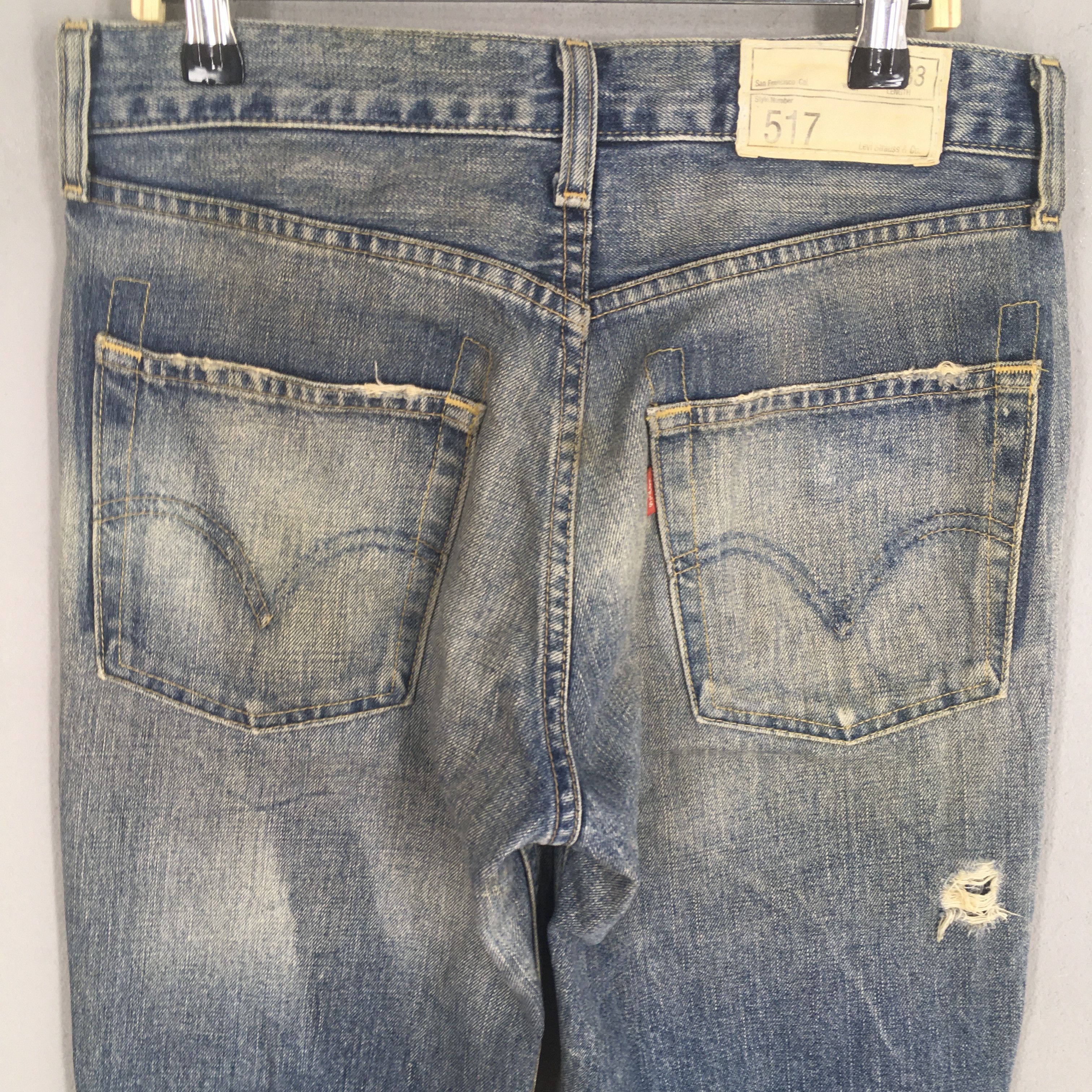 Levi's Size 28x33 Vintage 90s Levi's 517 Flared Bootcut Jeans S2012 Size US 28 / EU 44 - 10 Thumbnail