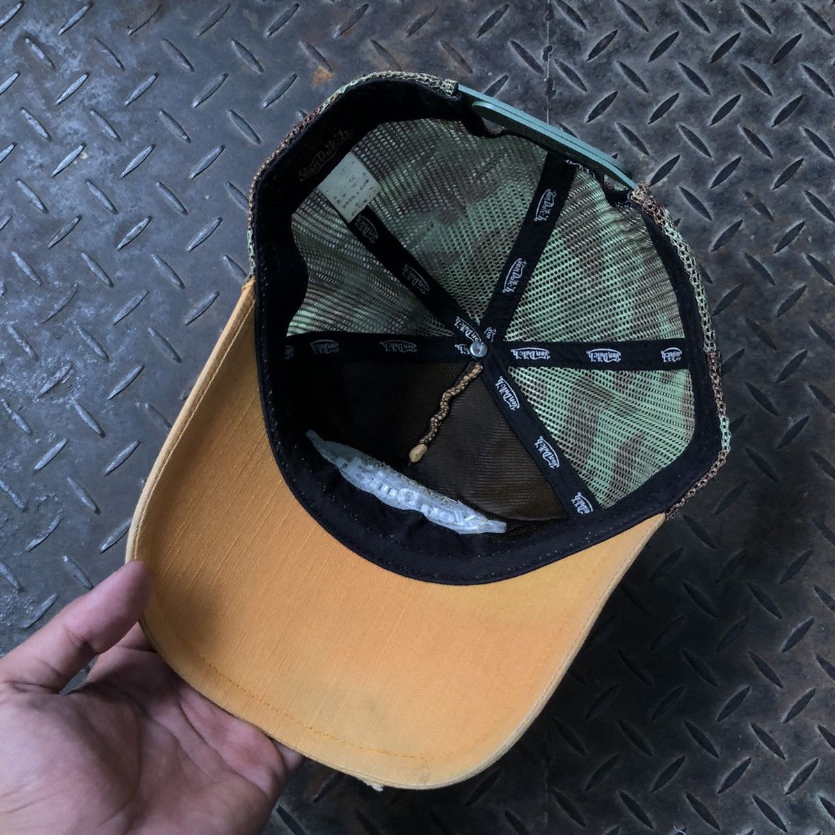 Vintage 🚫 SOLD 🚫 Vintage Vondutch Skeleton Camouflage Trucker Hat Size ONE SIZE - 7 Thumbnail