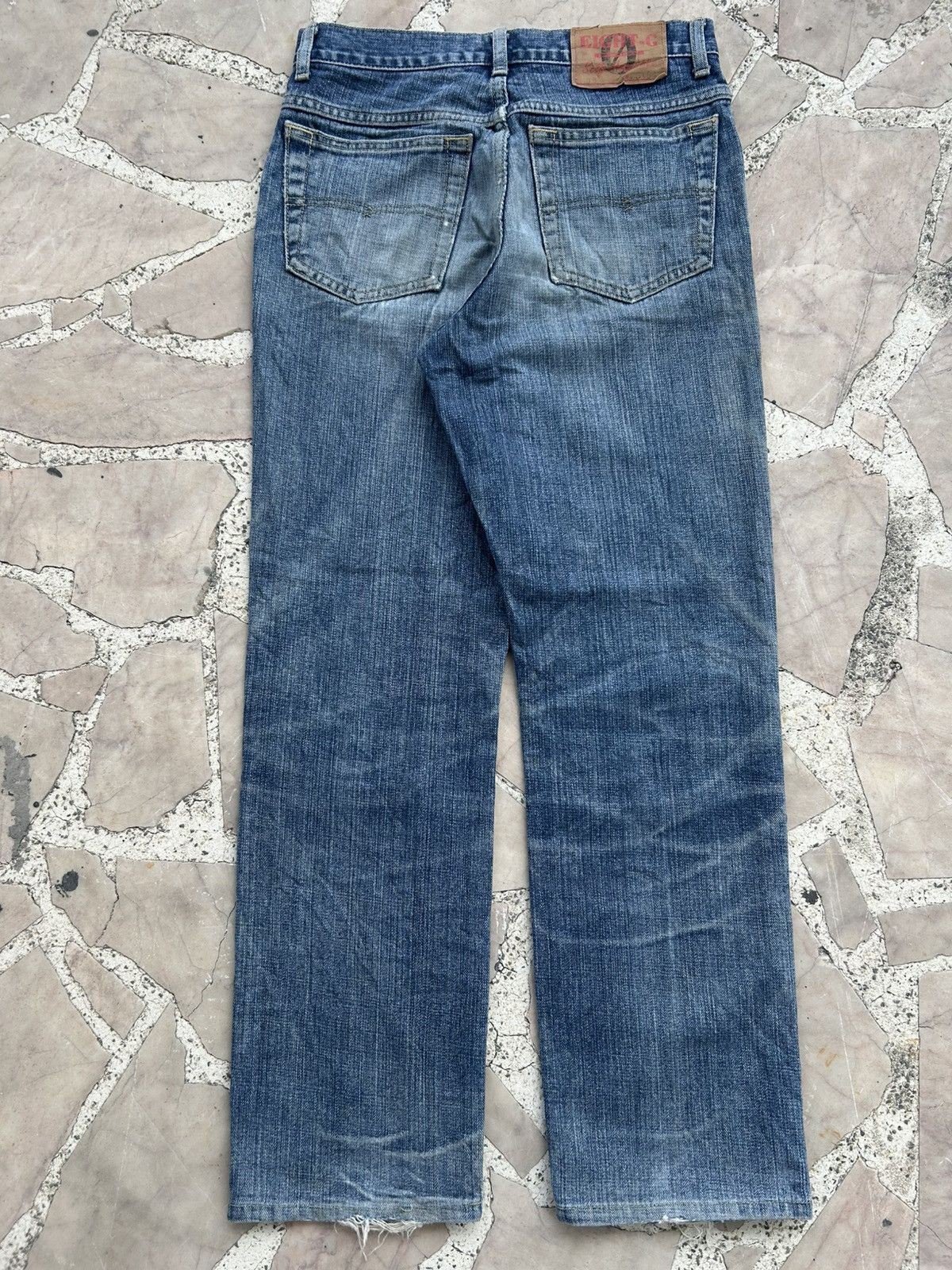 EIGHT-G Eight-G Japan Vintage Blue Denim Size US 33 - 2 Thumbnail