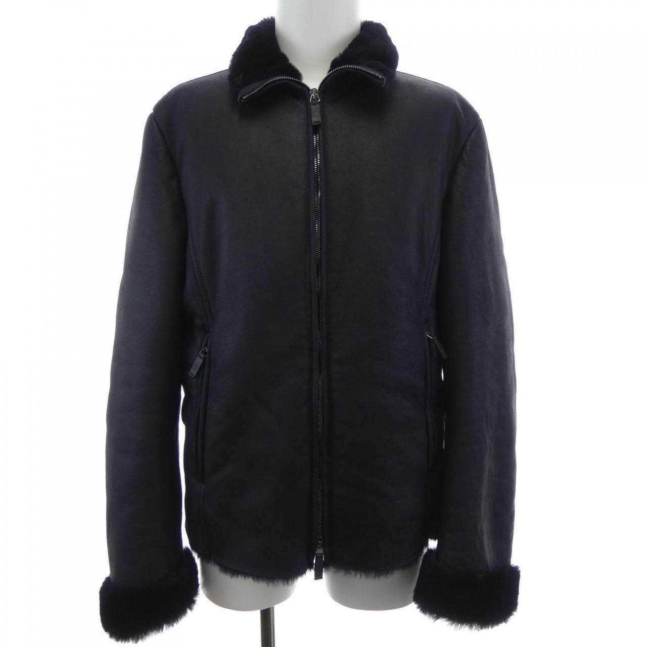 Giorgio Armani Giorgio Armani Giorgio Armani Shearling Jacket Fur Outerwear 4SR13P 4SP19 DUTY FREE for USA Size ONE SIZE - 1 Thumbnail