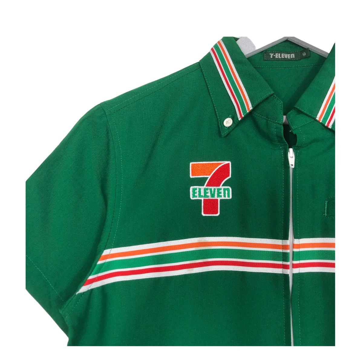 Japanese Brand 💥VINTAGE 7 ELEVEN WORKER SHIRT ZIPPER STYLE Size US M / EU 48-50 / 2 - 6 Thumbnail