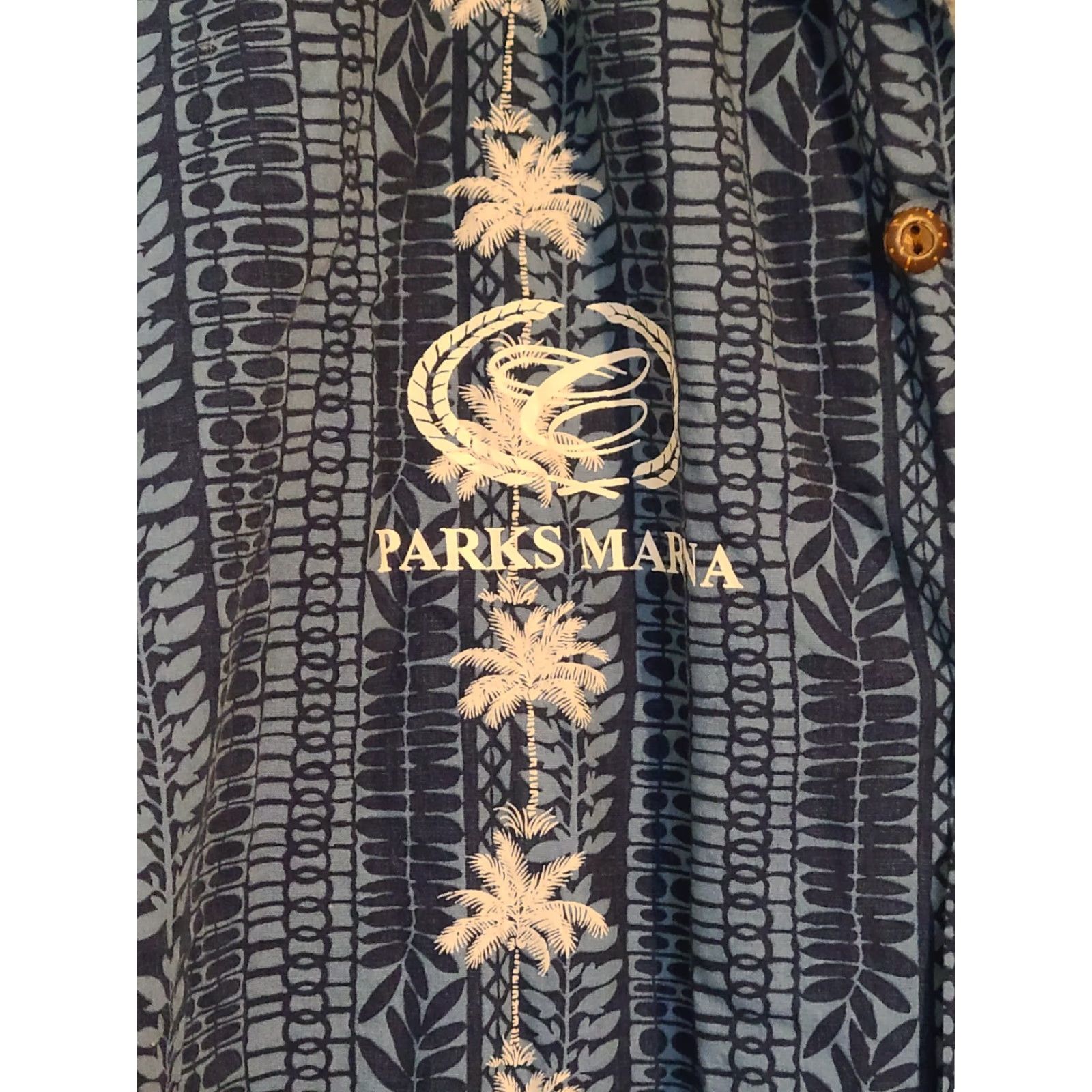 Vintage VINTAGE Pacific Legend USA Hawaiian Palm Tree SS Button Up Shirt Blue White Mens XL Size US XL / EU 56 / 4 - 5 Thumbnail