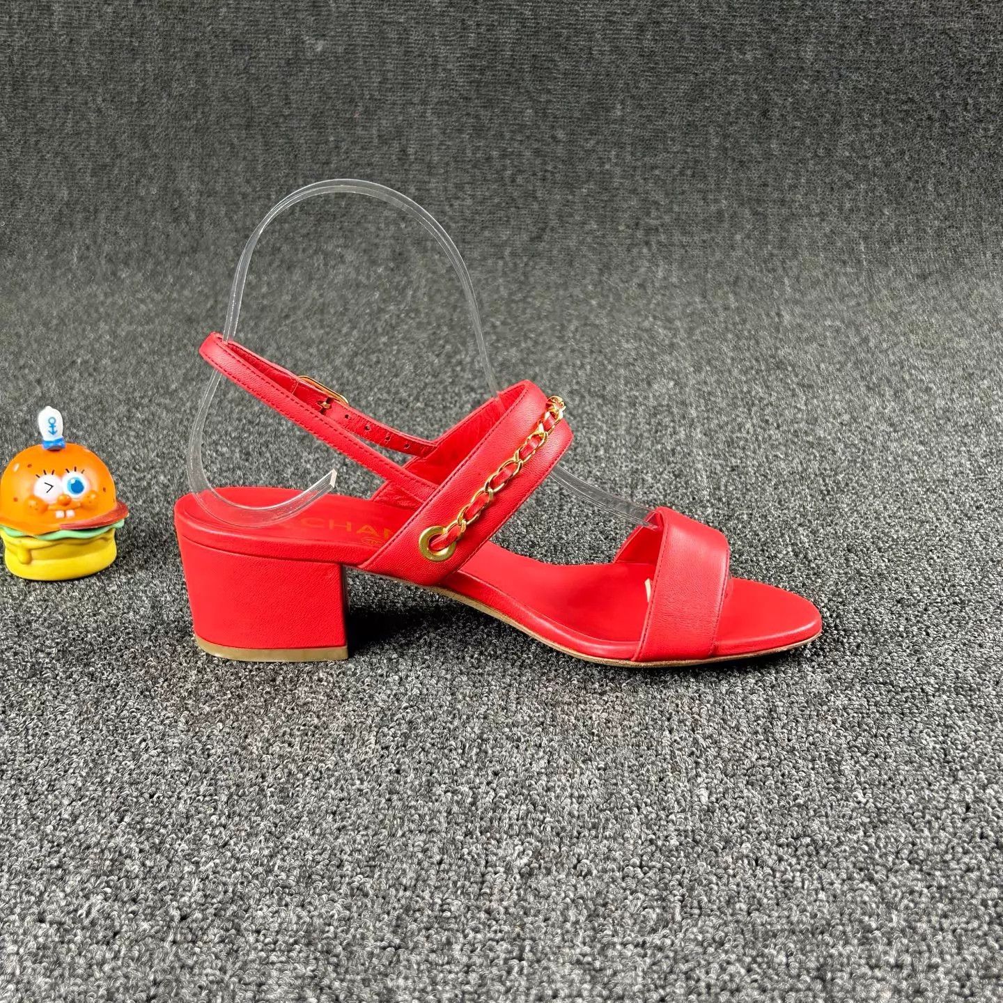 Chanel Chanel New Red Woven CC Strap Sandals 36.5 HB6643 Size US 6 / IT 36 - 4 Thumbnail