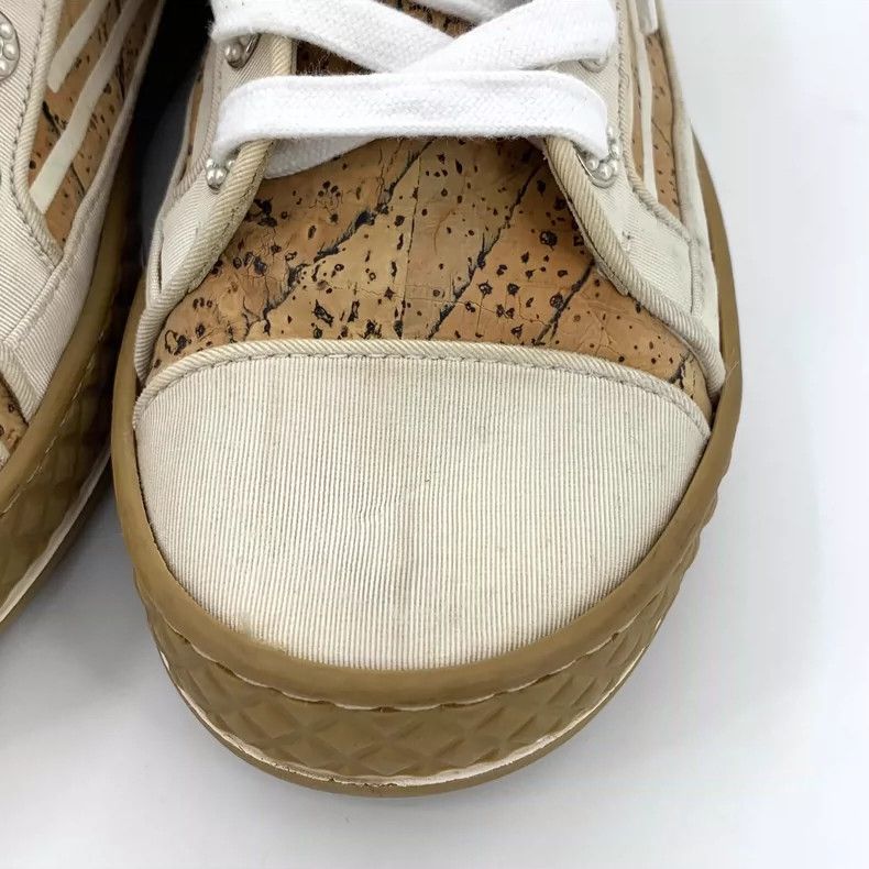 Chanel Chanel Yellow side logo horizontal cork stitching lace-up c Size US 6.5 / IT 36.5 - 9 Thumbnail