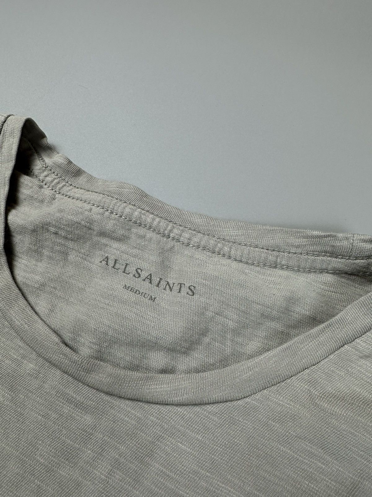 Allsaints AllSaints Basic Beige Cotton Tee Shirt Size US M / EU 48-50 / 2 - 4 Thumbnail