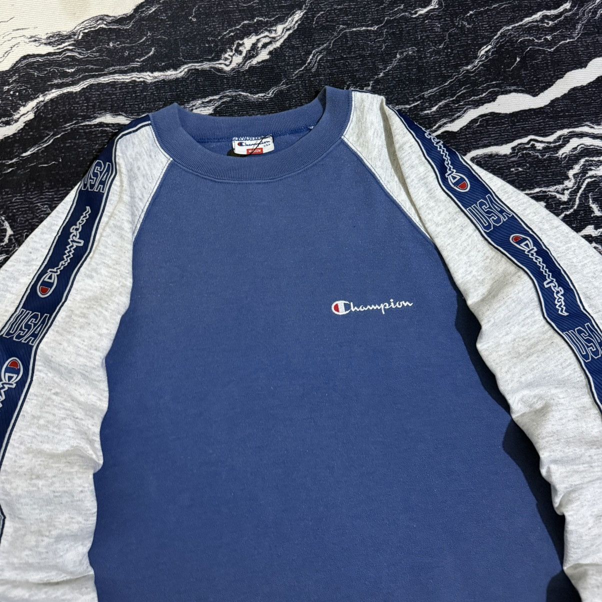 Vintage Vintage champion usa taped sweatshirt Size US M / EU 48-50 / 2 - 4 Thumbnail