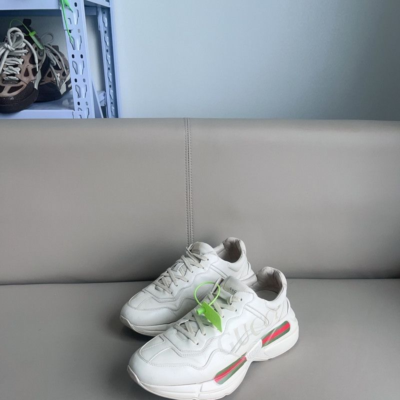Gucci Gucci Rhyton Logo Low-Top Dad Sneakers - Size US 10.5 / EU 43-44 - 1 Thumbnail